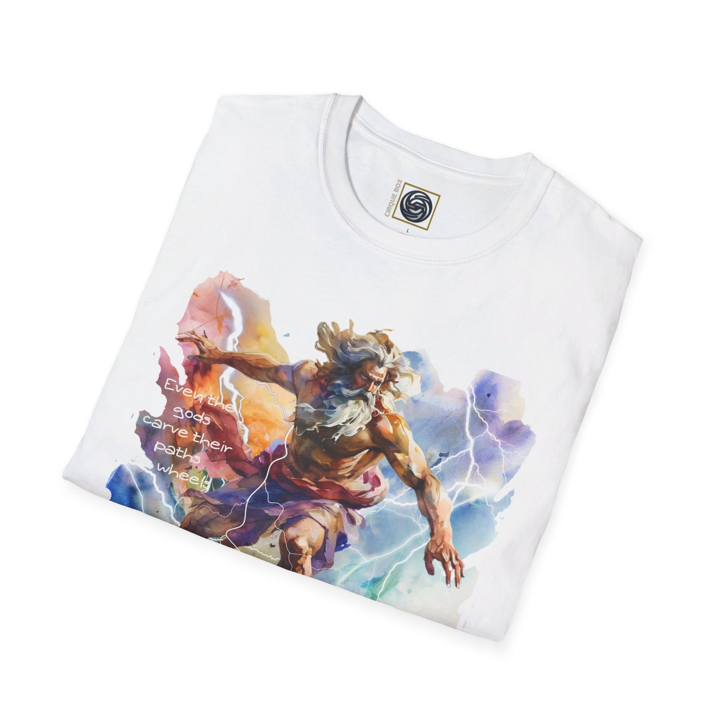 Unisex Softstyle T-Shirt Zeus Graphic Design