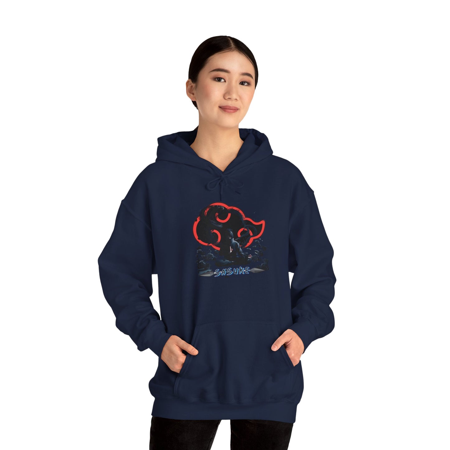 Unisex Heavy Blend™ Hooded Sweatshirt Sasuke Graphic Design