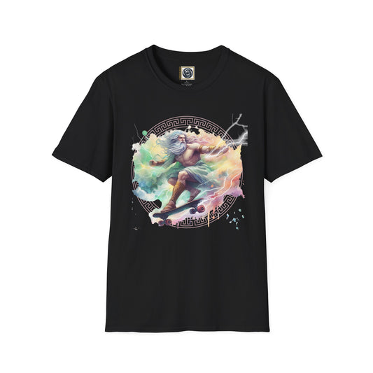 Unisex Softstyle Zeus Graphic Design T-shirt