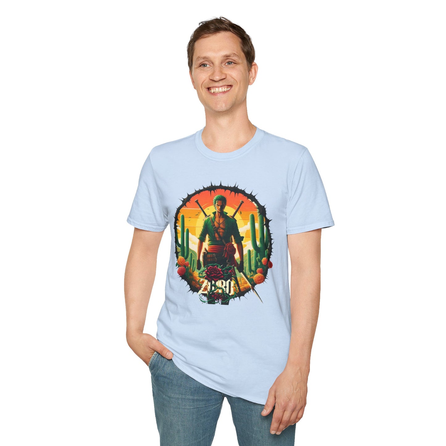 Unisex Softstyle T-Shirt Zoro Graphic Design