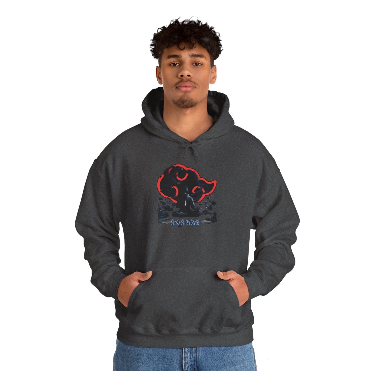 Unisex Heavy Blend™ Hooded Sweatshirt Sasuke Graphic Design