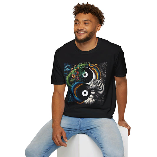 Unisex Softstyle T-Shirt Yin Yang Grahic Design