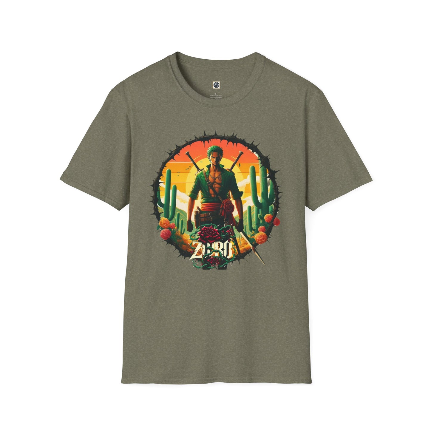 Unisex Softstyle T-Shirt Zoro Graphic Design