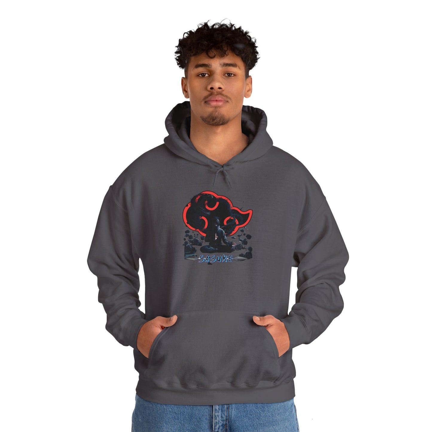 Unisex Heavy Blend™ Hooded Sweatshirt Sasuke Graphic Design