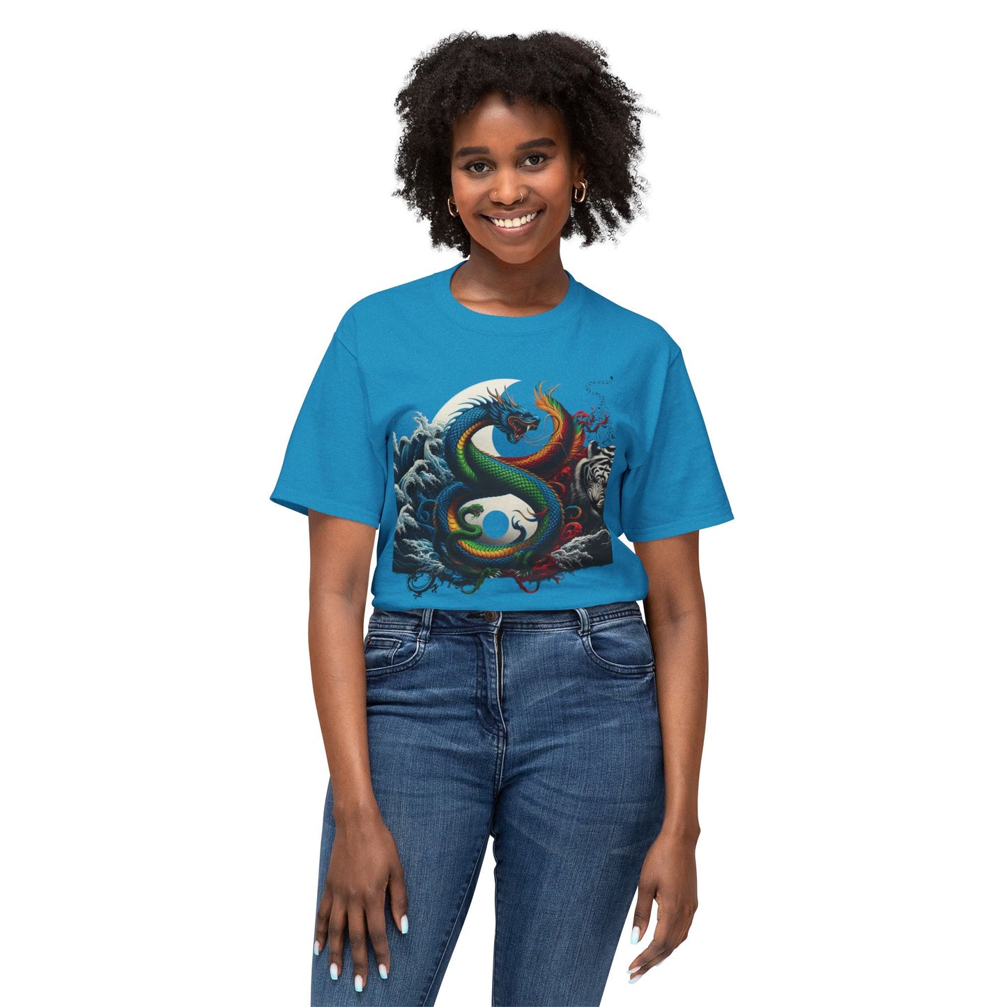 Unisex HD Cotton™ T-shirt Yin Yang Graphic Design