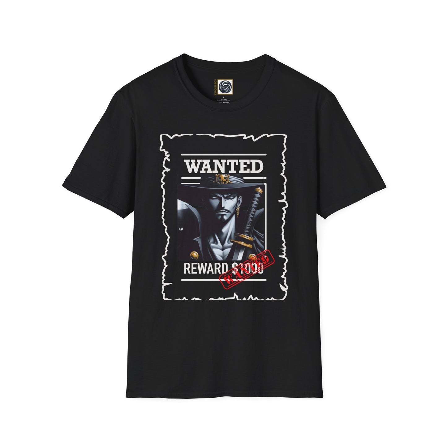 Unisex Softstyle /wanted Graphic Design T-Shirt