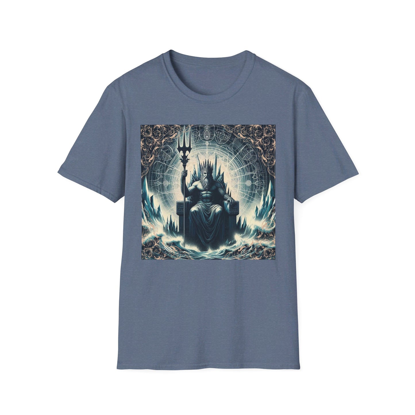 Unisex Softstyle Poseidon Graphic Design T-Shirt