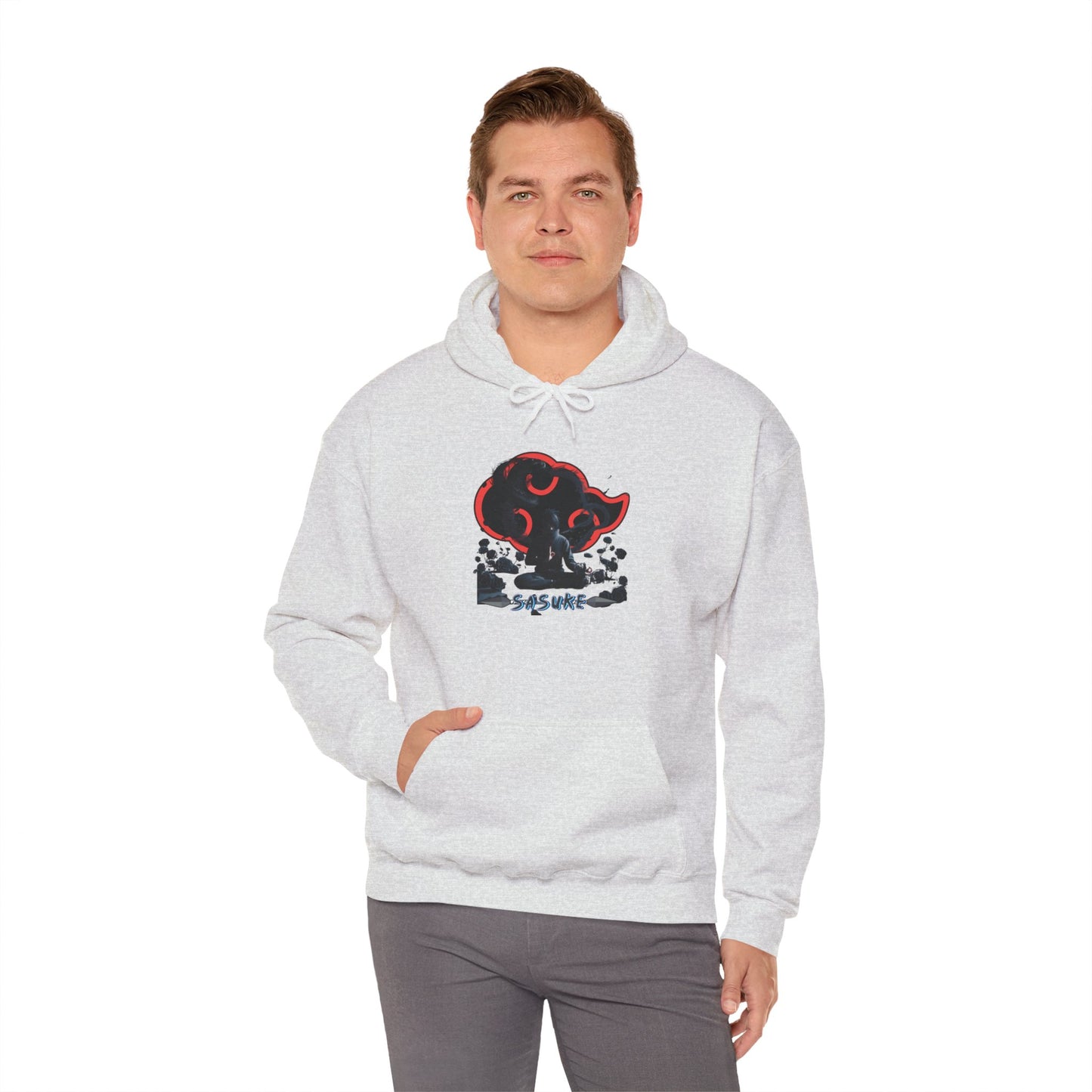 Unisex Heavy Blend™ Hooded Sweatshirt Sasuke Graphic Design