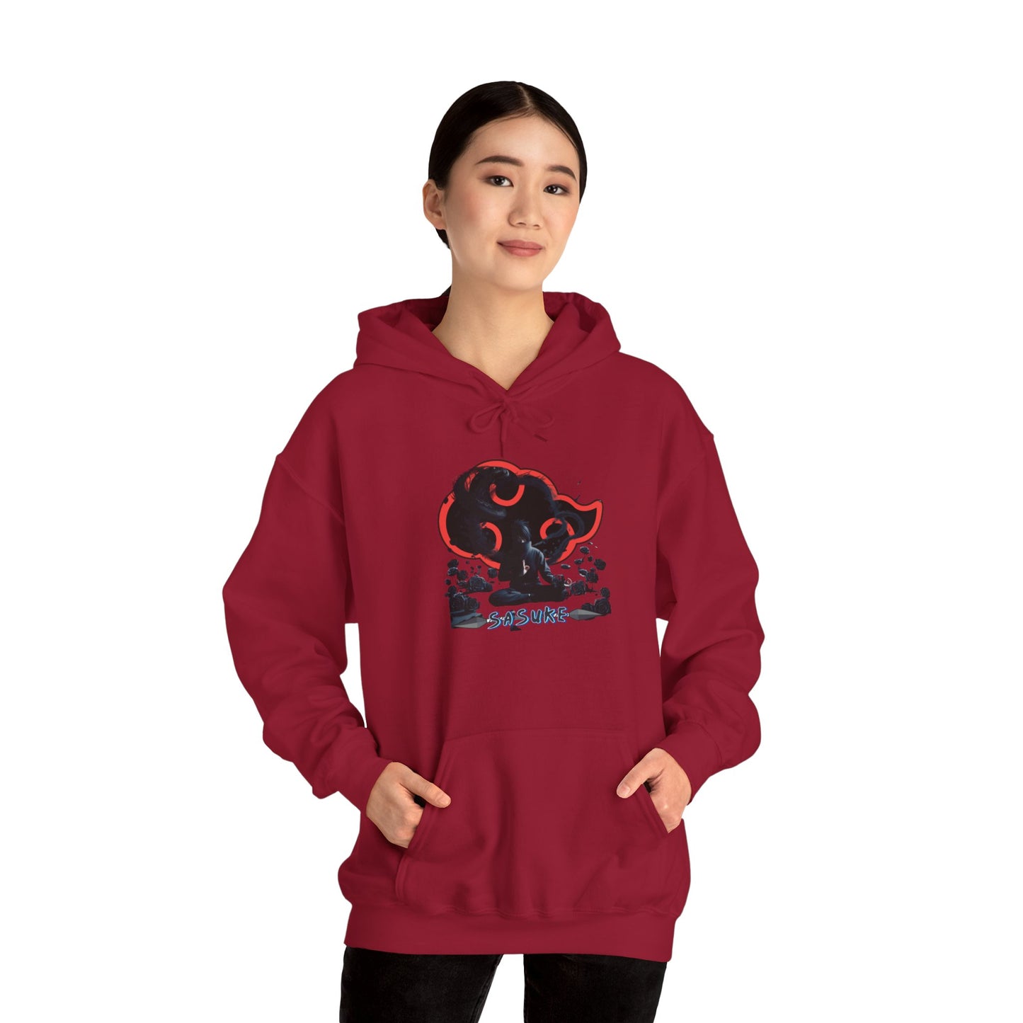 Unisex Heavy Blend™ Hooded Sweatshirt Sasuke Graphic Design