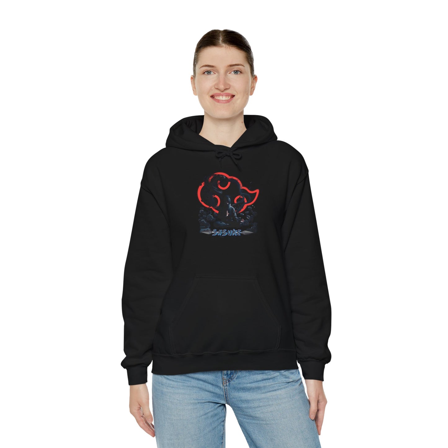 Unisex Heavy Blend™ Hooded Sweatshirt Sasuke Graphic Design