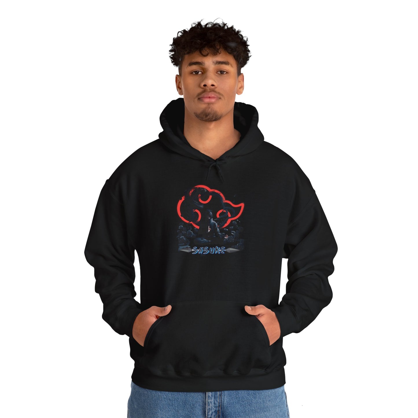 Unisex Heavy Blend™ Hooded Sweatshirt Sasuke Graphic Design