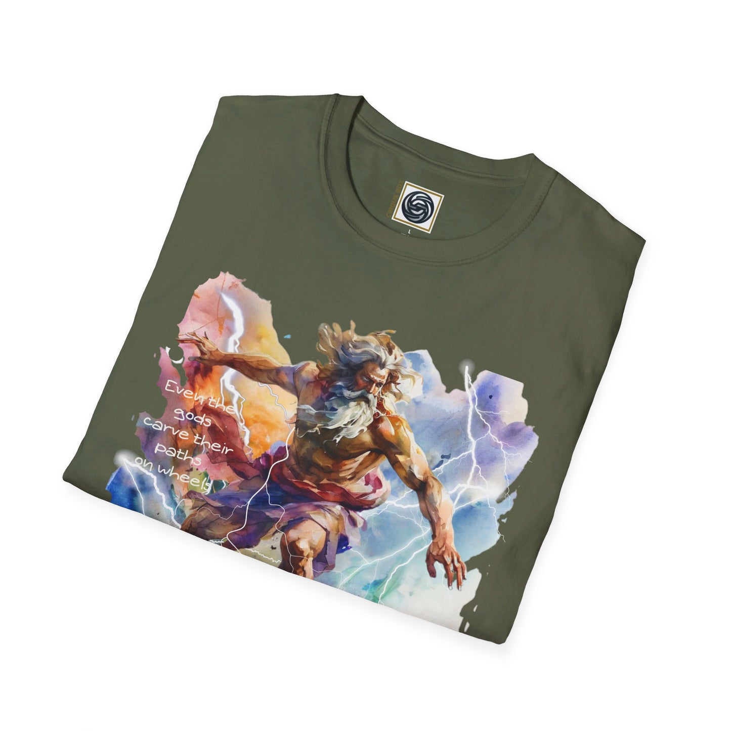 Unisex Softstyle T-Shirt Zeus Graphic Design