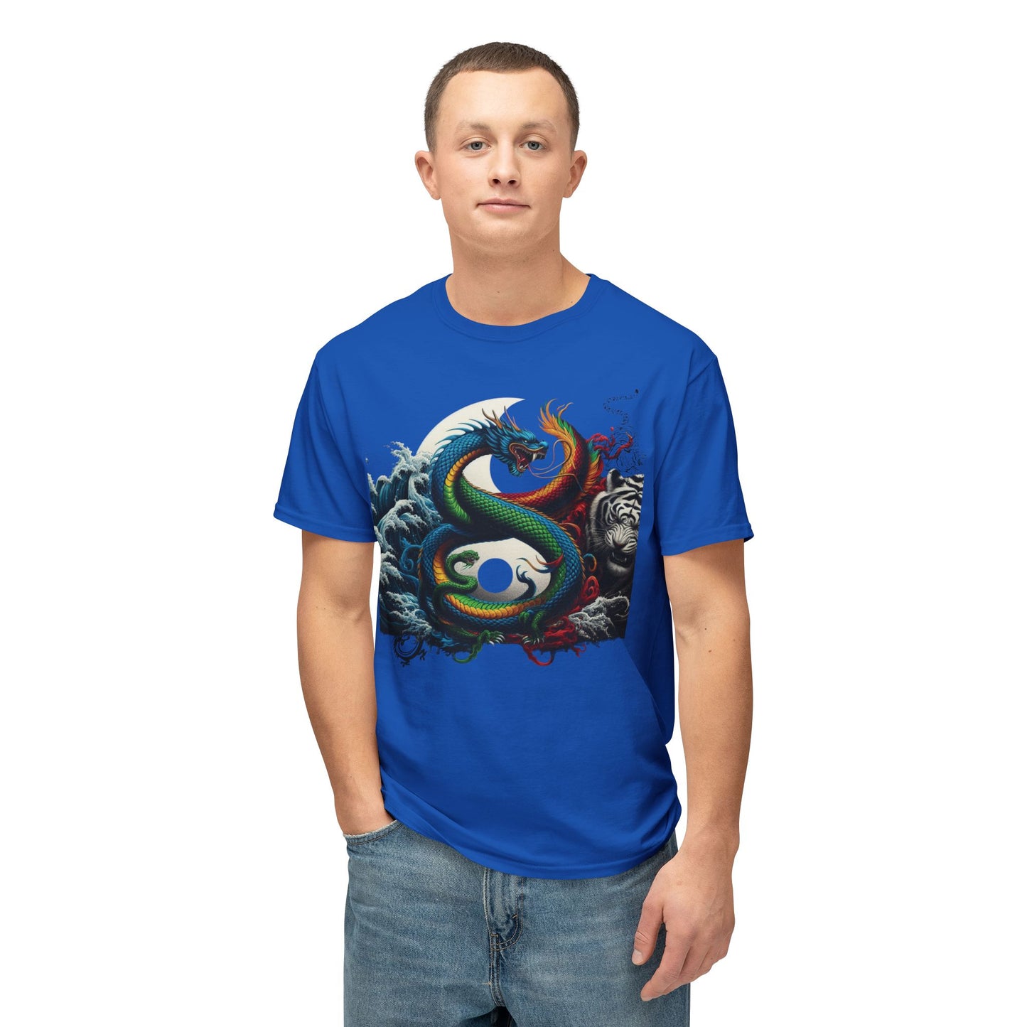 Unisex HD Cotton™ T-shirt Yin Yang Graphic Design