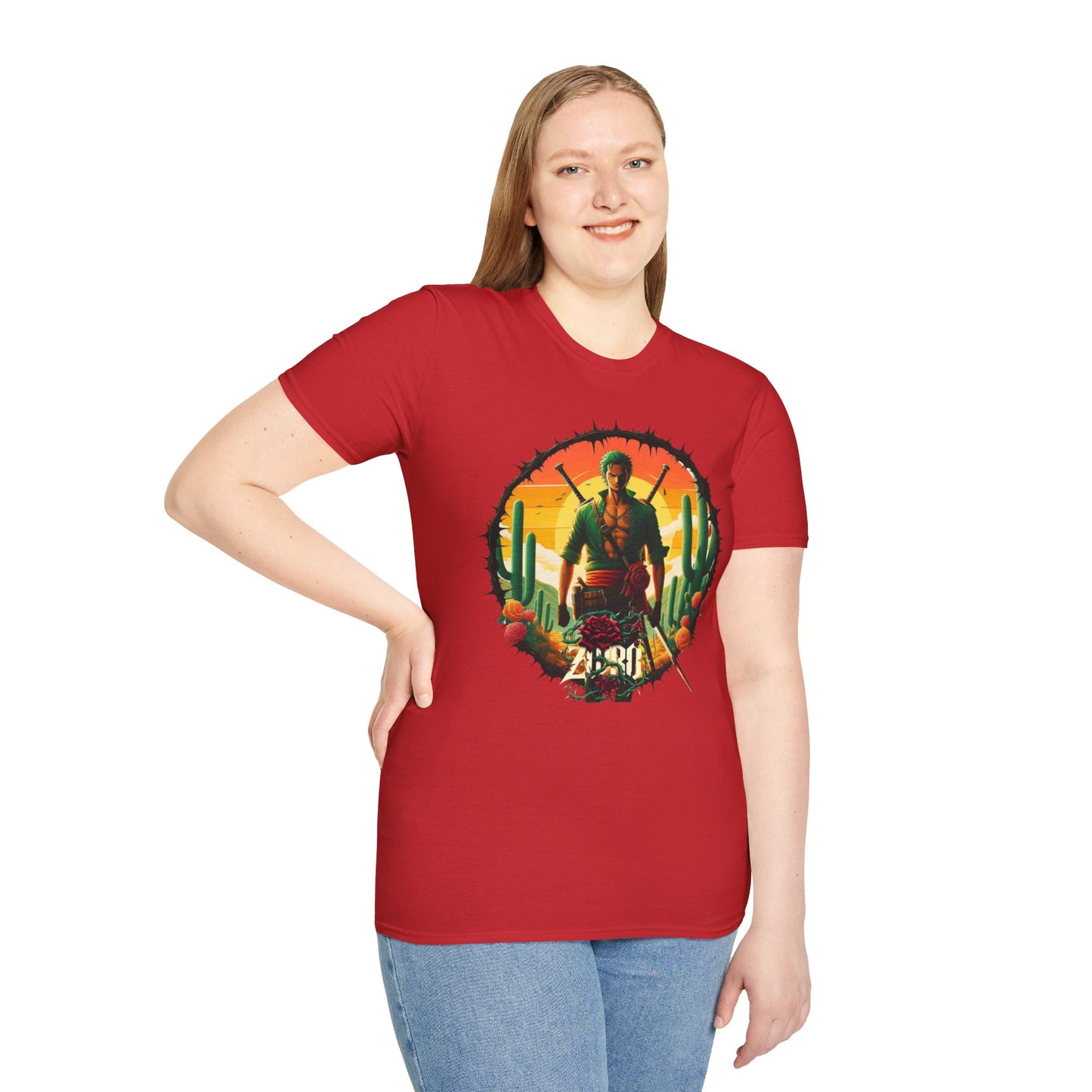 Unisex Softstyle T-Shirt Zoro Graphic Design