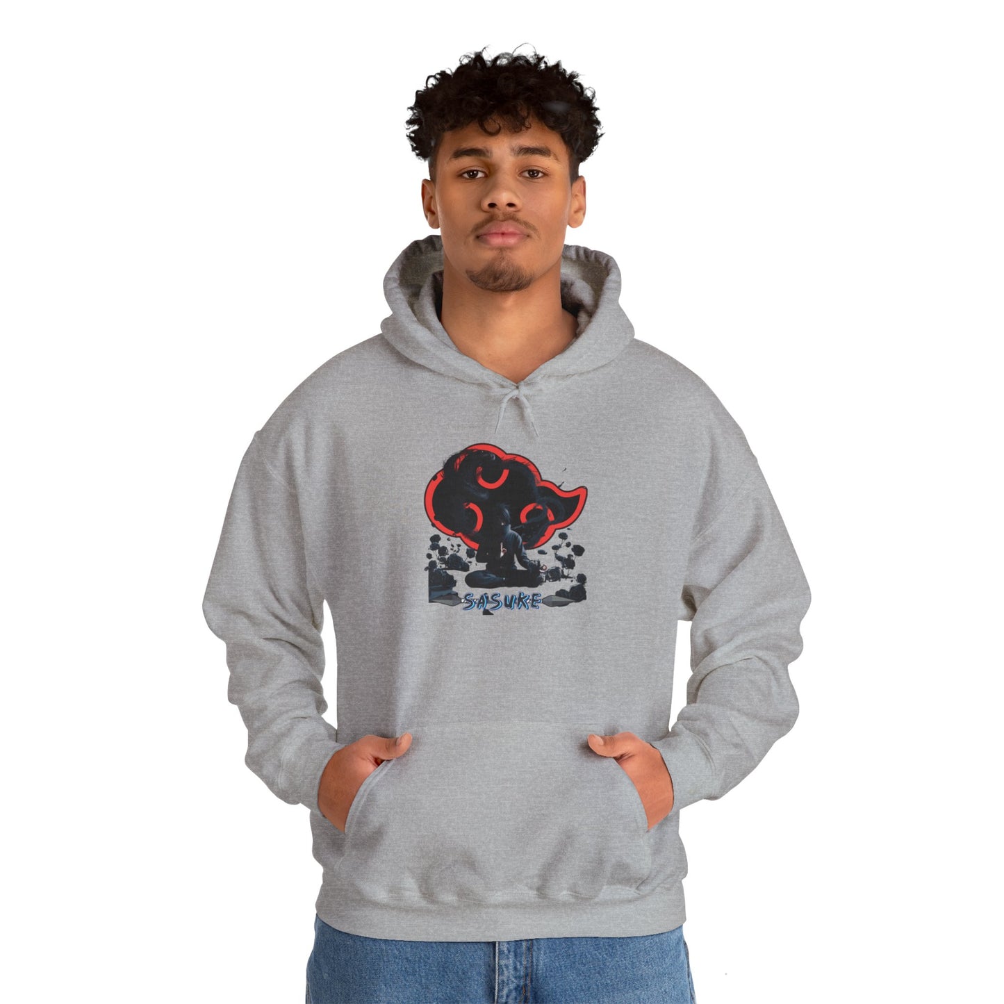 Unisex Heavy Blend™ Hooded Sweatshirt Sasuke Graphic Design