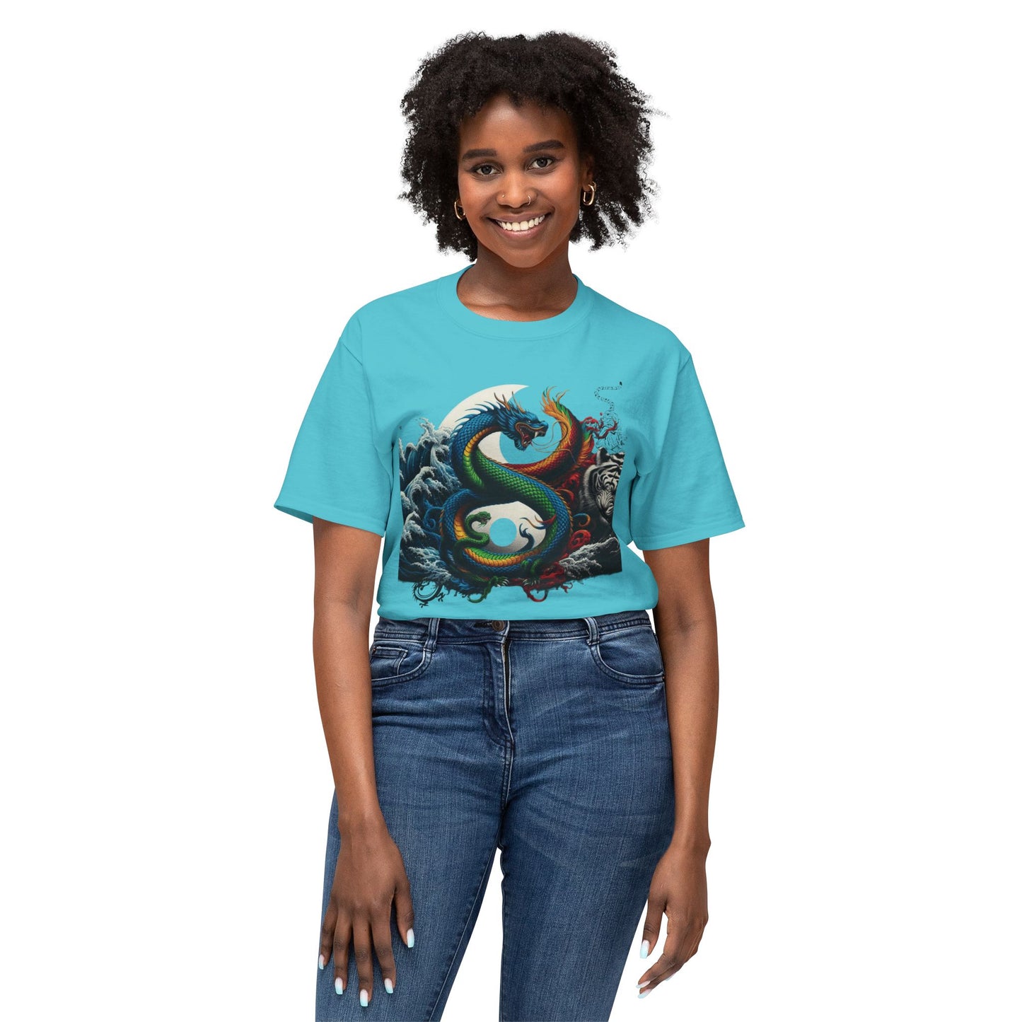 Unisex HD Cotton™ T-shirt Yin Yang Graphic Design