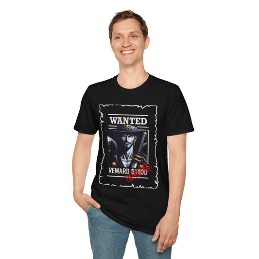 Unisex Softstyle /wanted Graphic Design T-Shirt