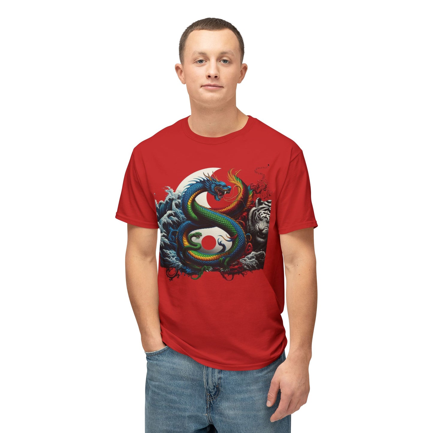 Unisex HD Cotton™ T-shirt Yin Yang Graphic Design