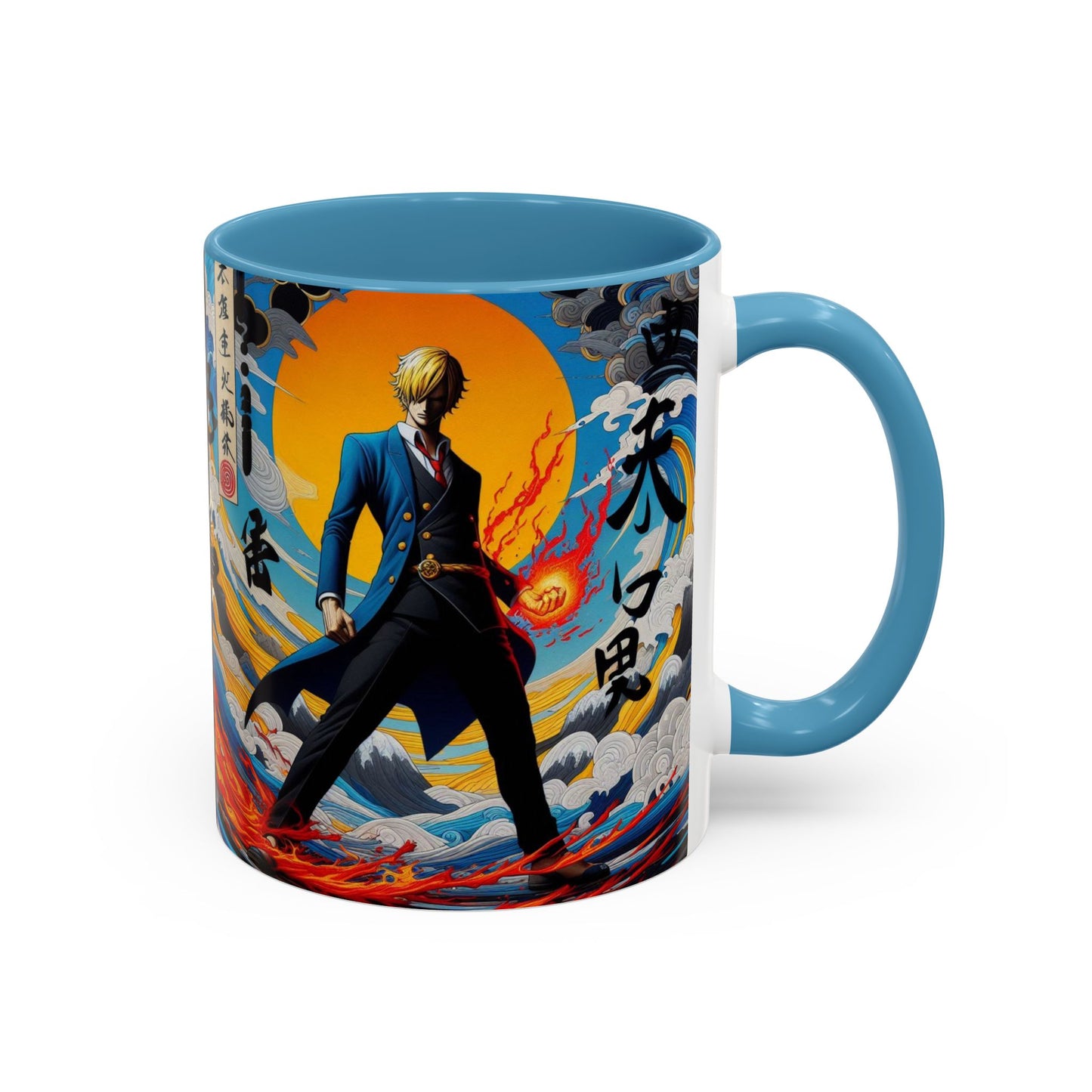 "Sanji One Piece Coffee Mug – Anime Chef Graphic Design (11oz, 15oz) | Pirate Cook Drinkware"