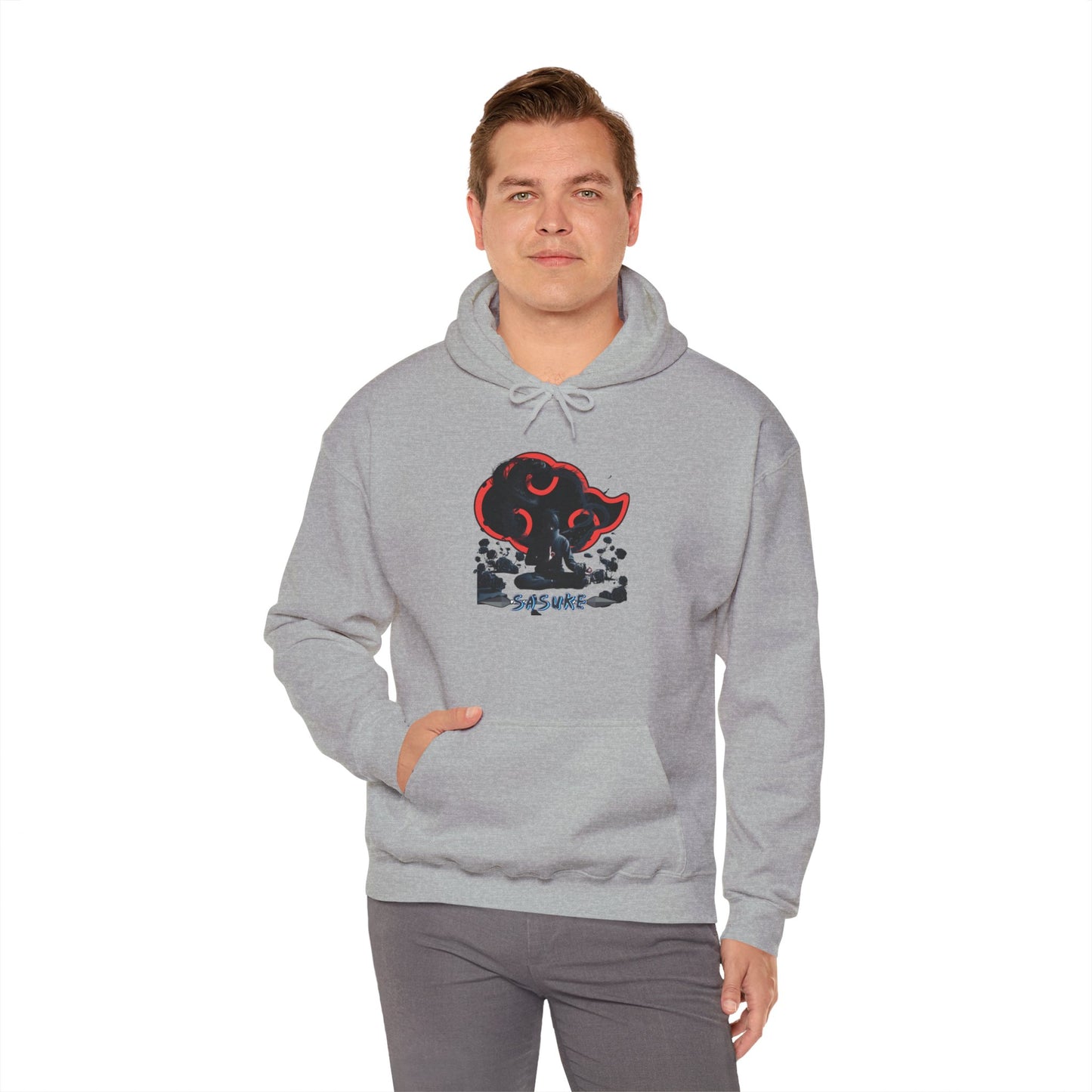 Unisex Heavy Blend™ Hooded Sweatshirt Sasuke Graphic Design