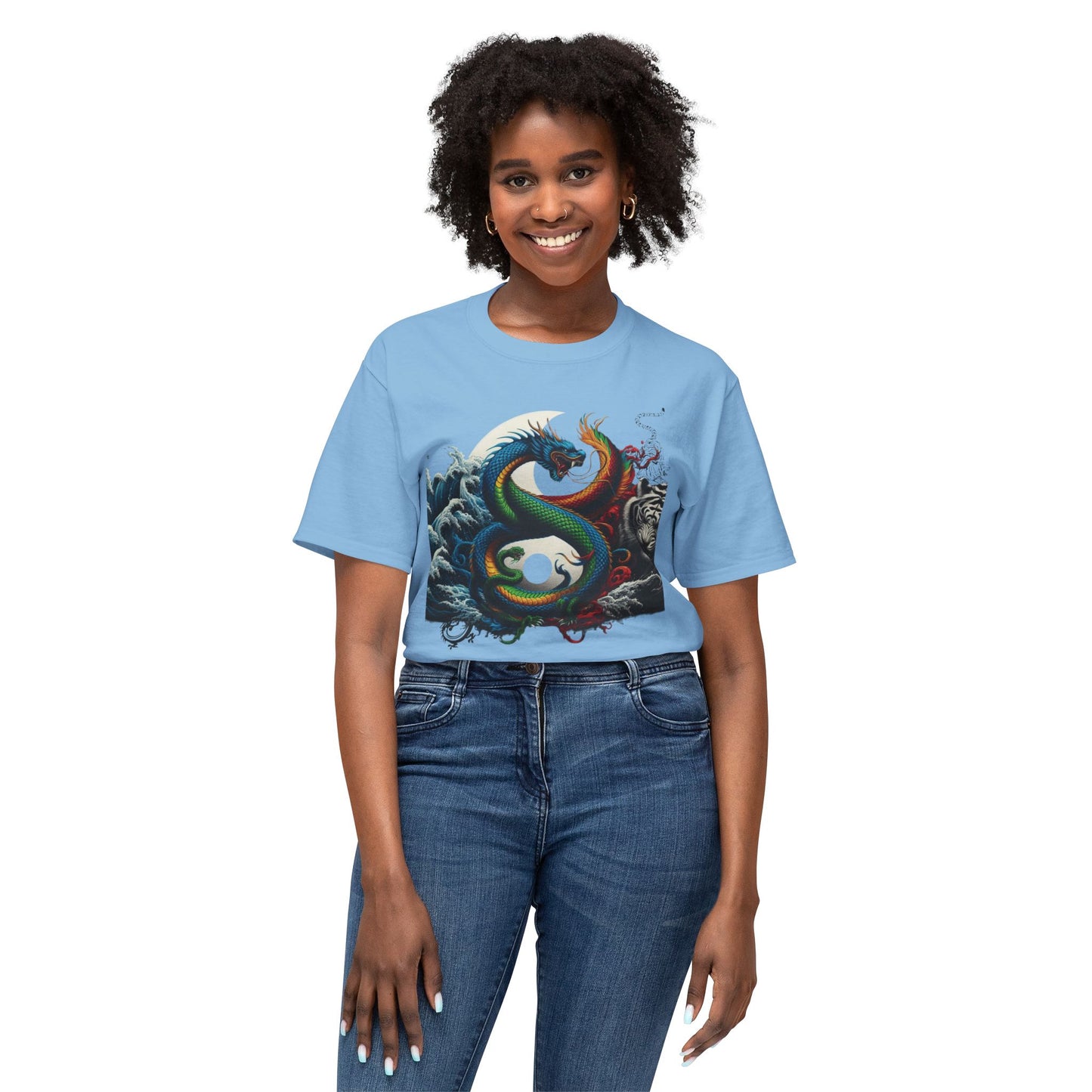 Unisex HD Cotton™ T-shirt Yin Yang Graphic Design