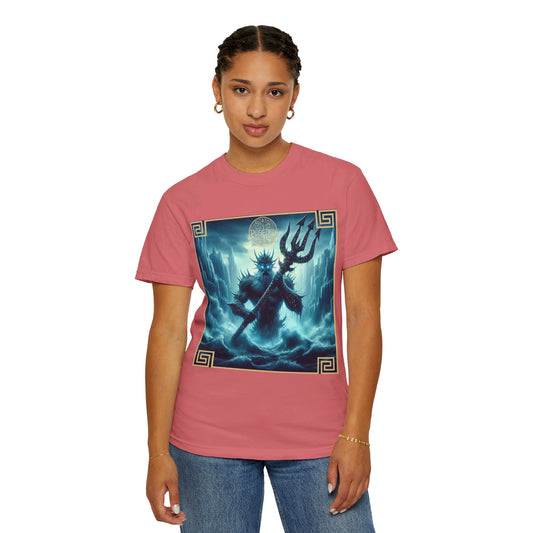 Unisex Garment-Dyed T-shirt Poseidon Graphic Design