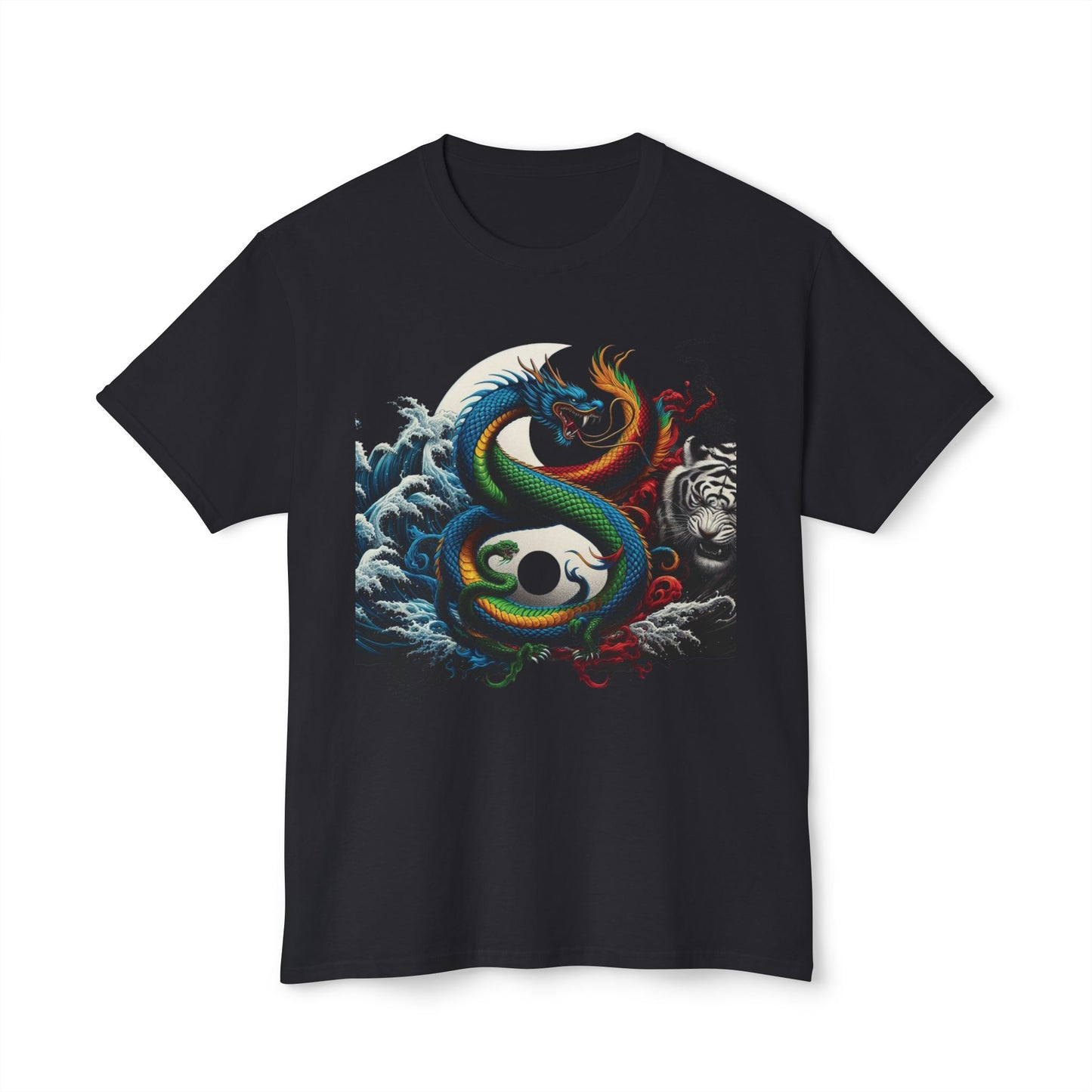 Unisex HD Cotton™ T-shirt Yin Yang Graphic Design