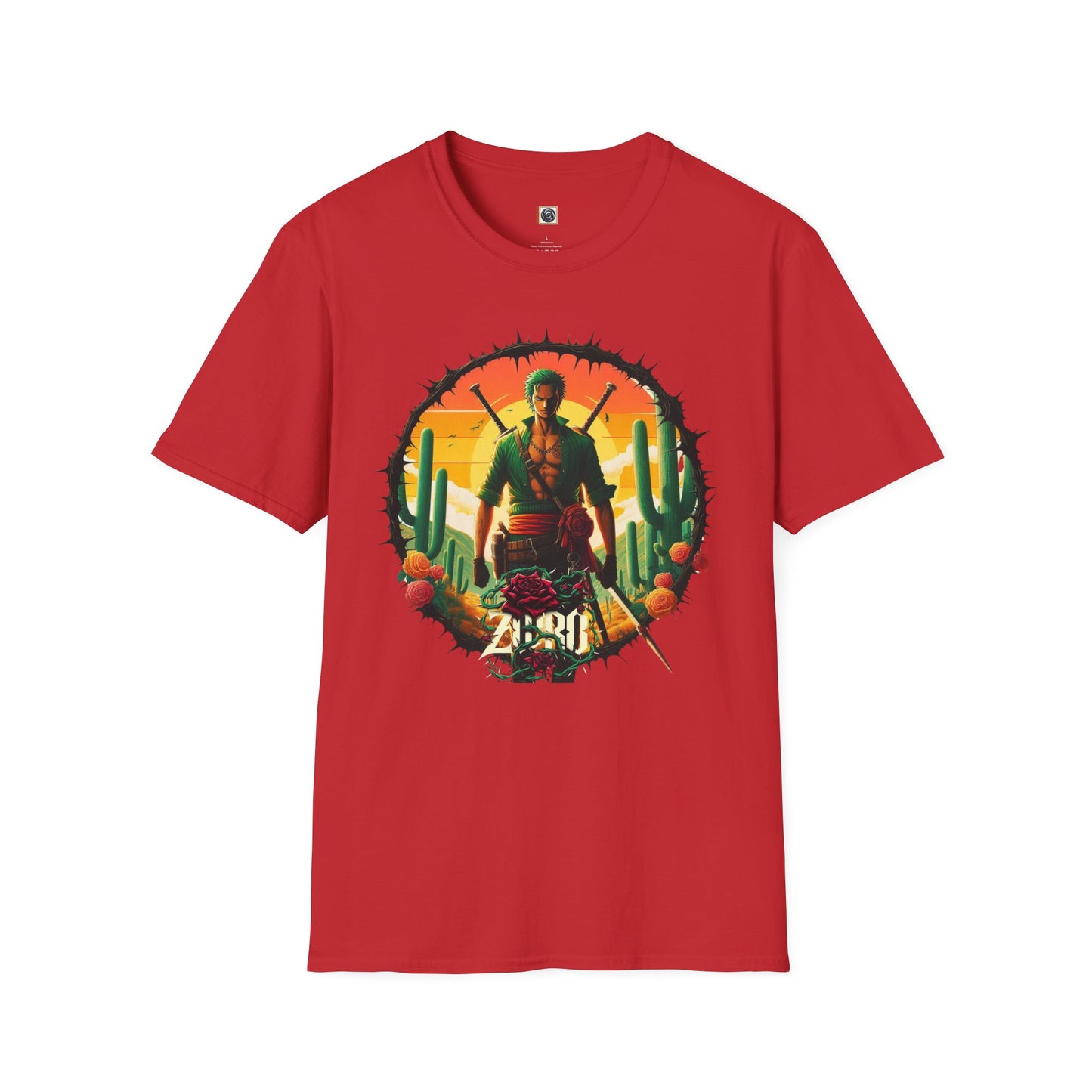 Unisex Softstyle T-Shirt Zoro Graphic Design