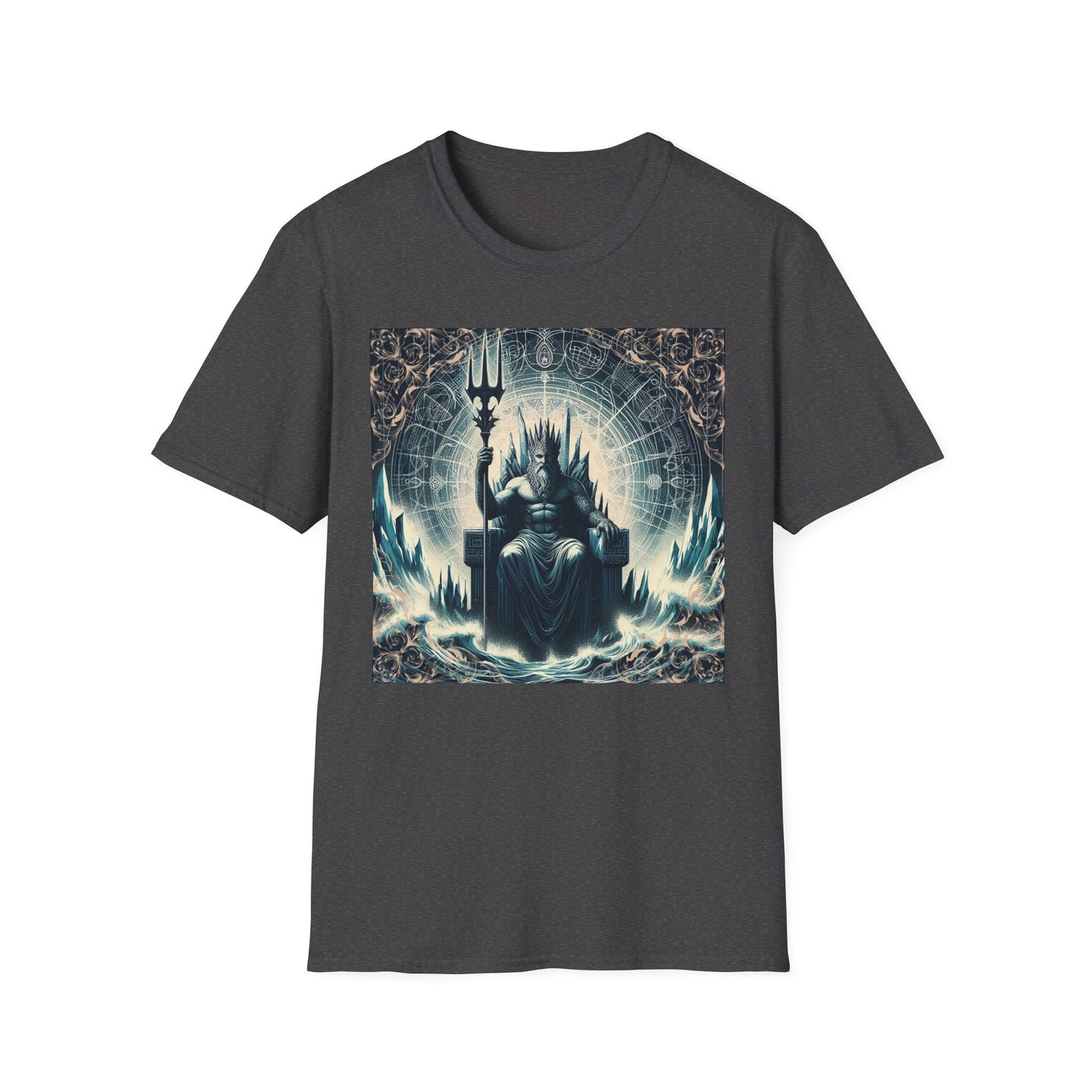 Unisex Softstyle Poseidon Graphic Design T-Shirt