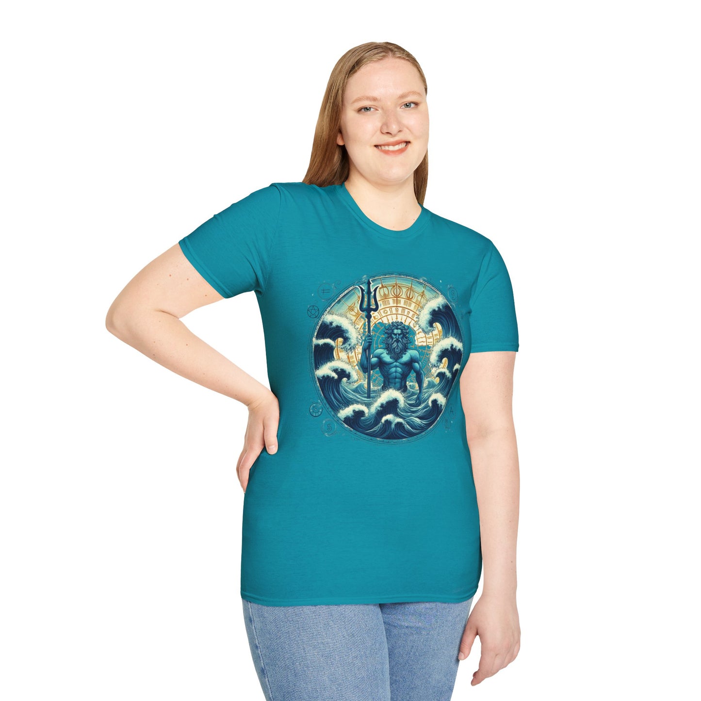 Unisex Softstyle  Poseidon Graphic Design T-Shirt