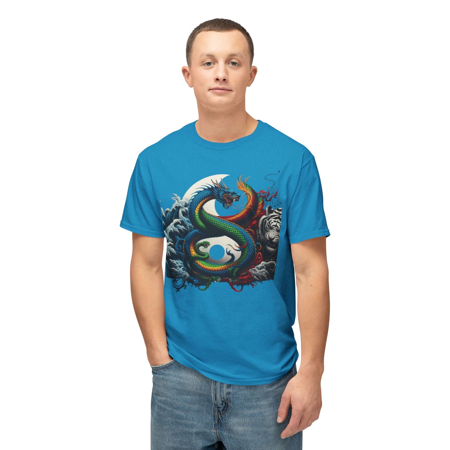 Unisex HD Cotton™ T-shirt Yin Yang Graphic Design