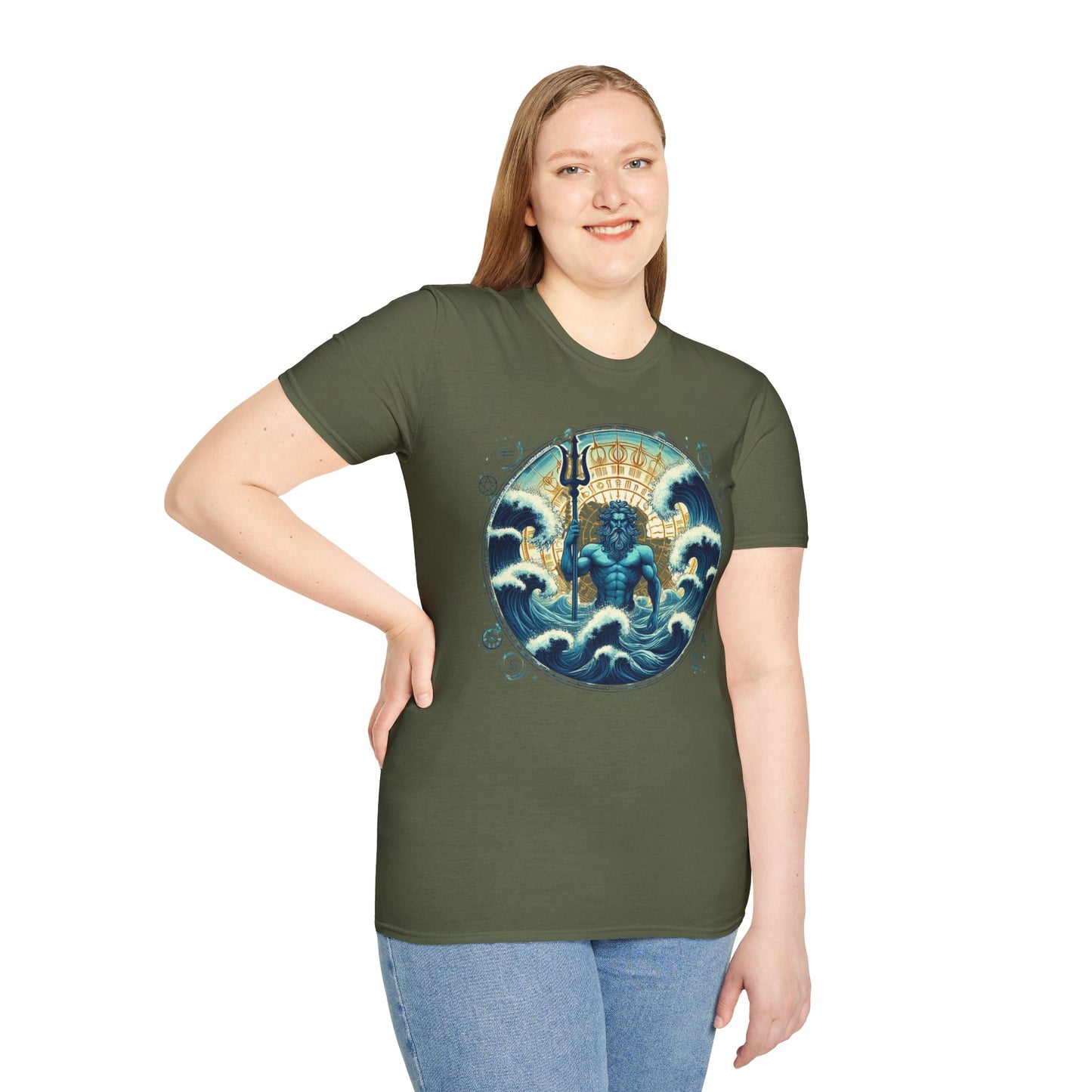 Unisex Softstyle  Poseidon Graphic Design T-Shirt