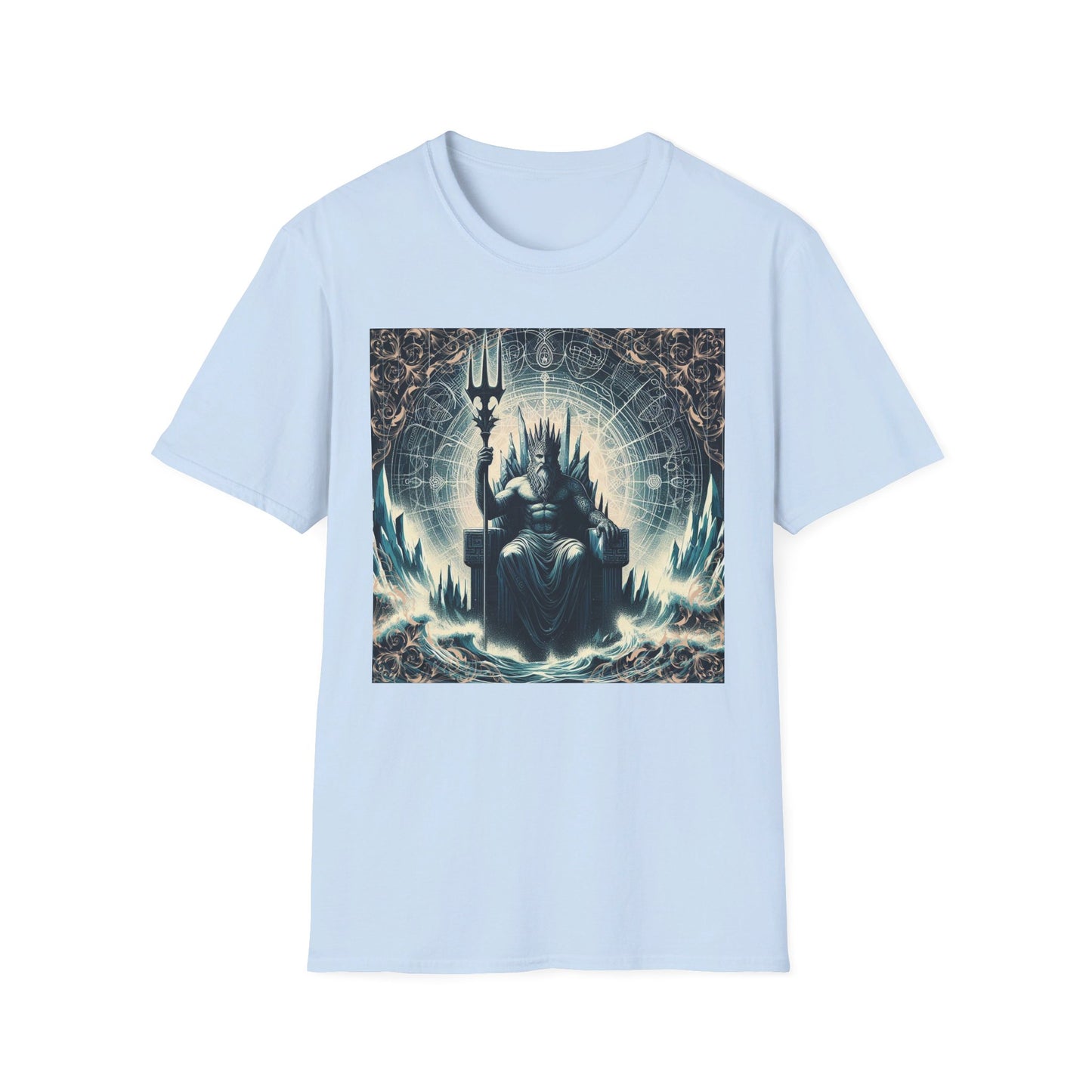 Unisex Softstyle Poseidon Graphic Design T-Shirt