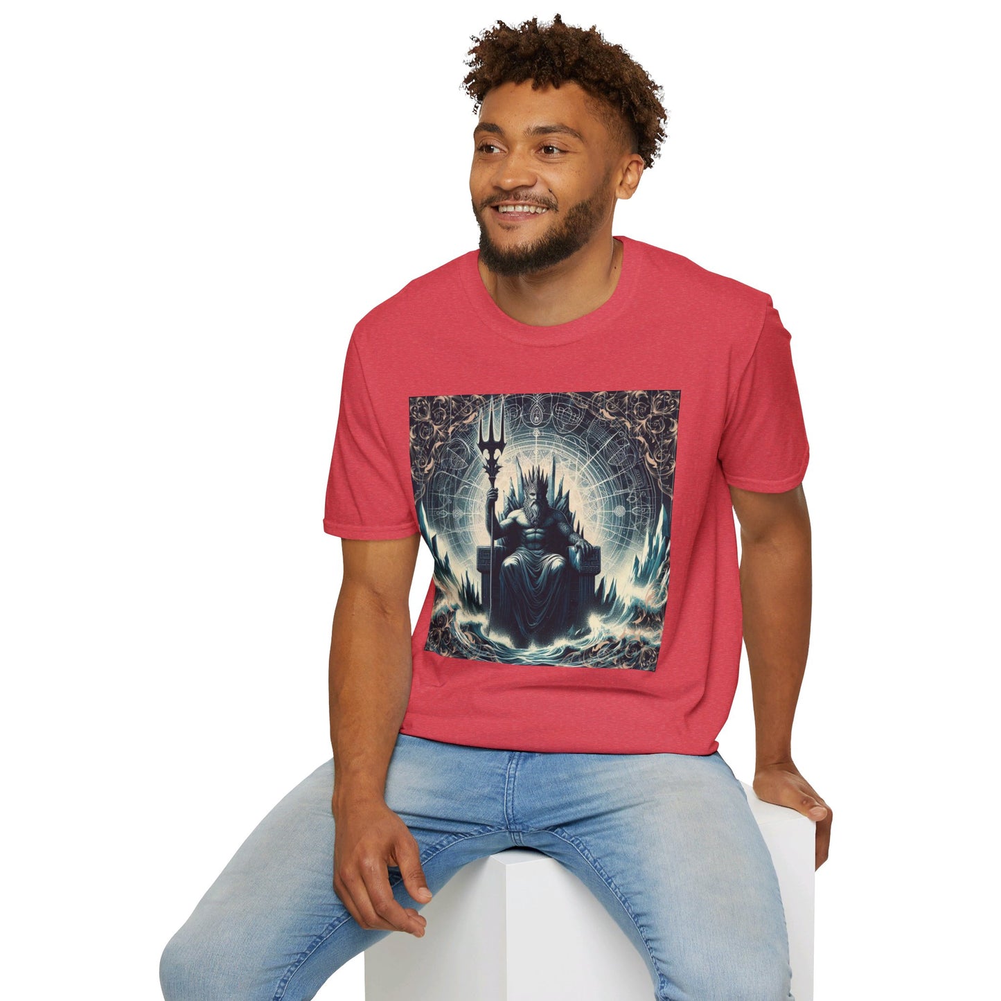 Unisex Softstyle Poseidon Graphic Design T-Shirt