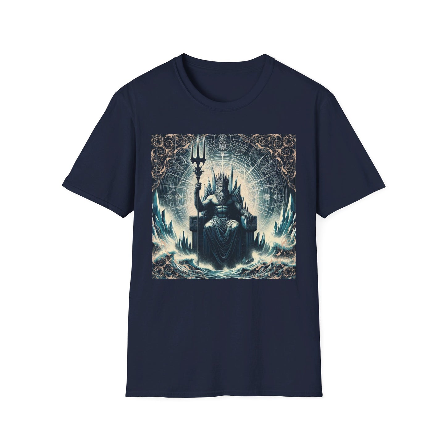 Unisex Softstyle Poseidon Graphic Design T-Shirt