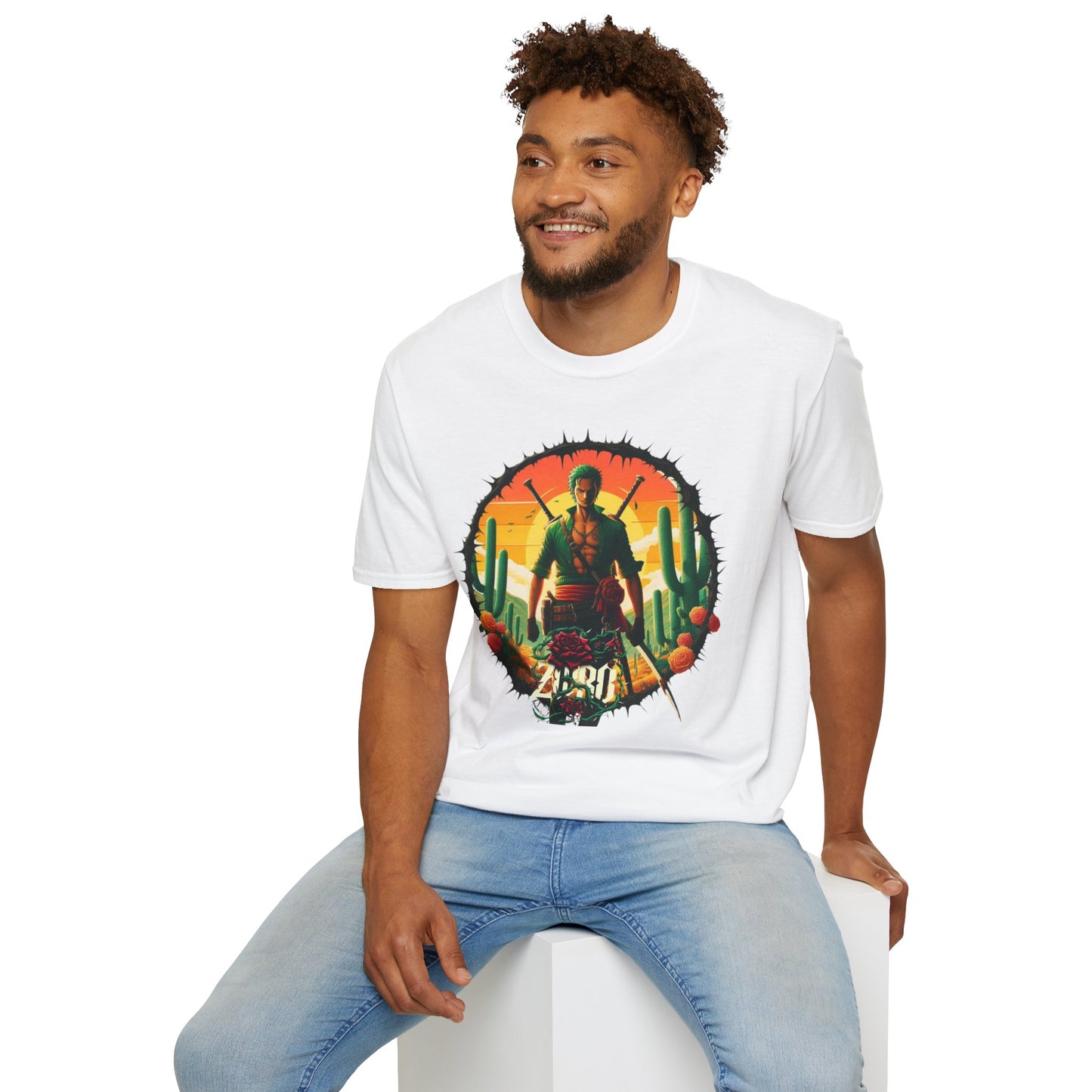 Unisex Softstyle T-Shirt Zoro Graphic Design