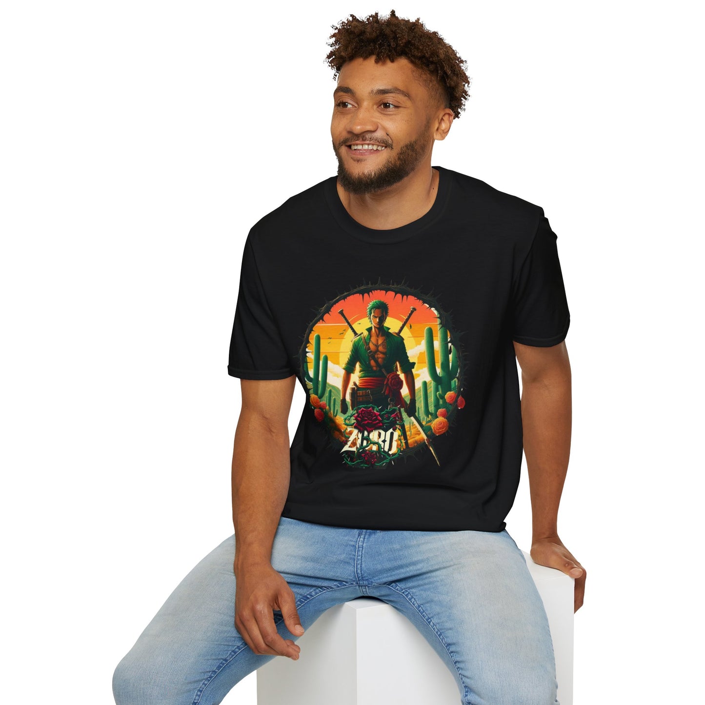 Unisex Softstyle T-Shirt Zoro Graphic Design