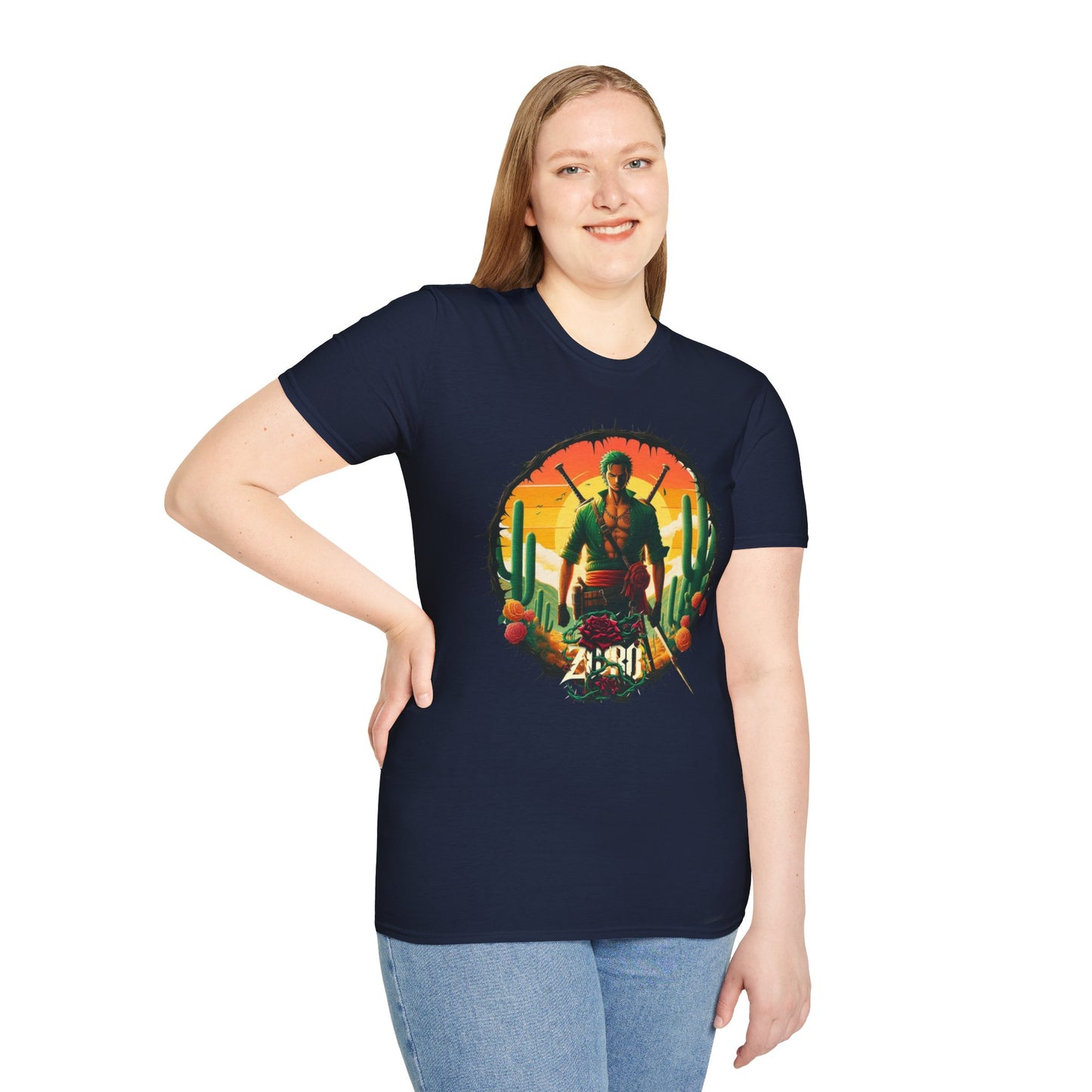 Unisex Softstyle T-Shirt Zoro Graphic Design