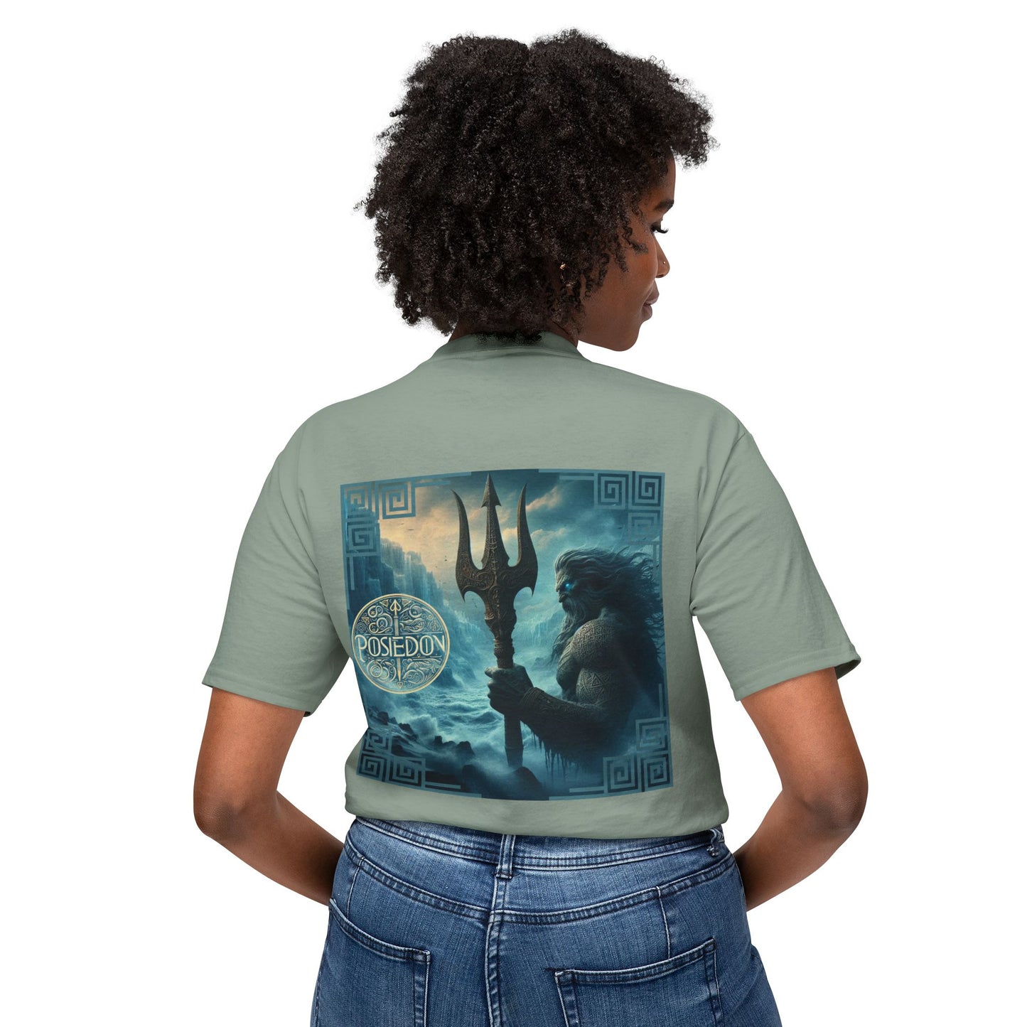 Unisex HD Cotton™ T-shirt Poseidon Graphic Design