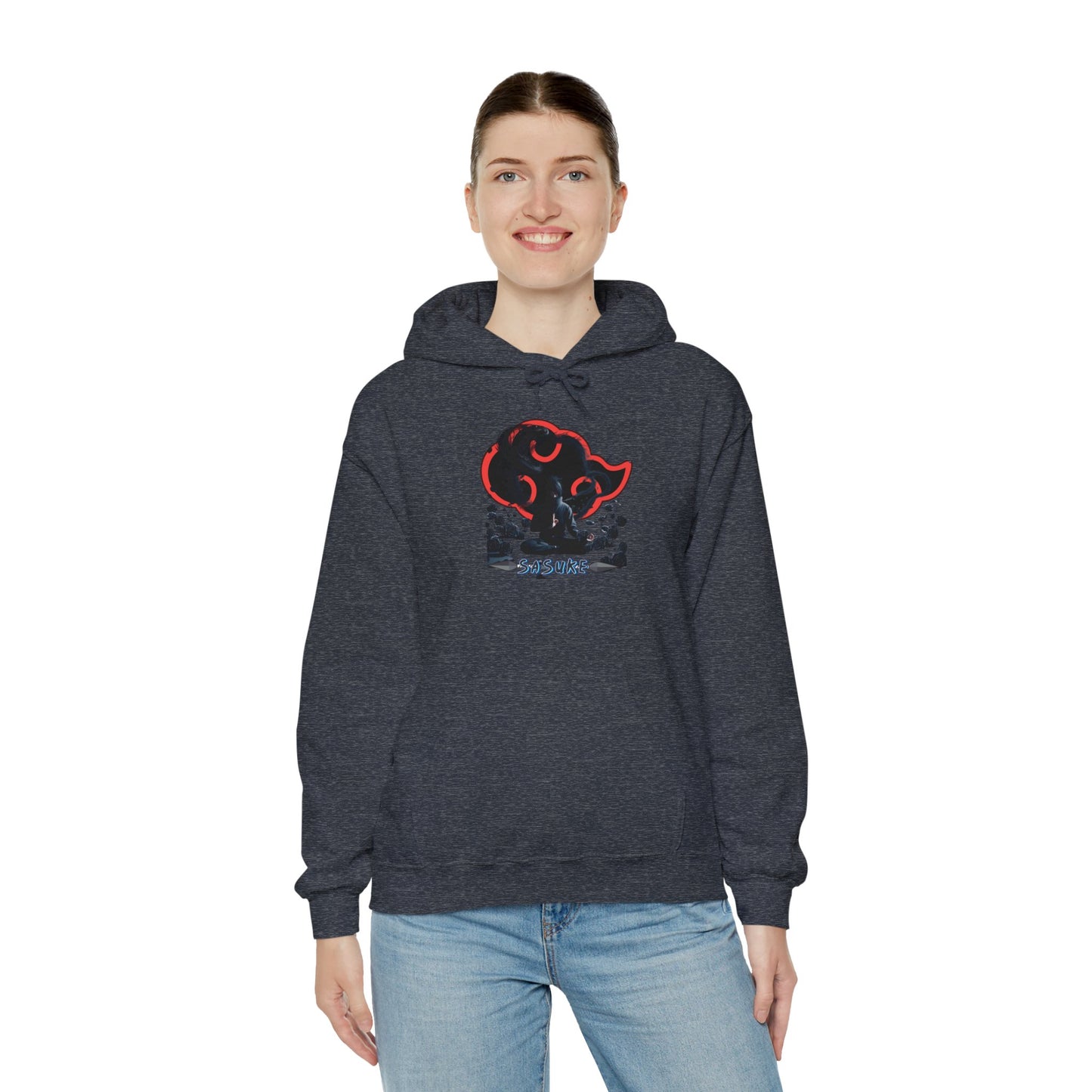 Unisex Heavy Blend™ Hooded Sweatshirt Sasuke Graphic Design