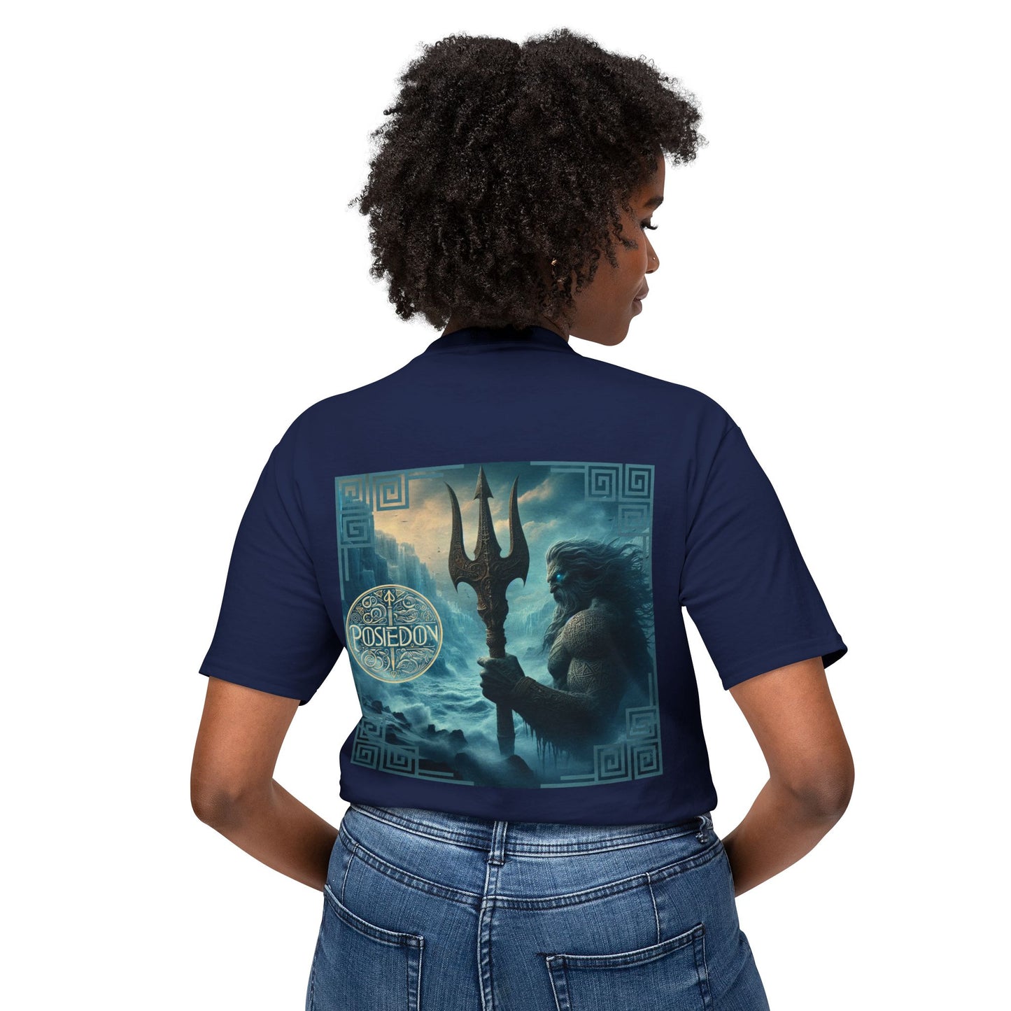 Unisex HD Cotton™ T-shirt Poseidon Graphic Design