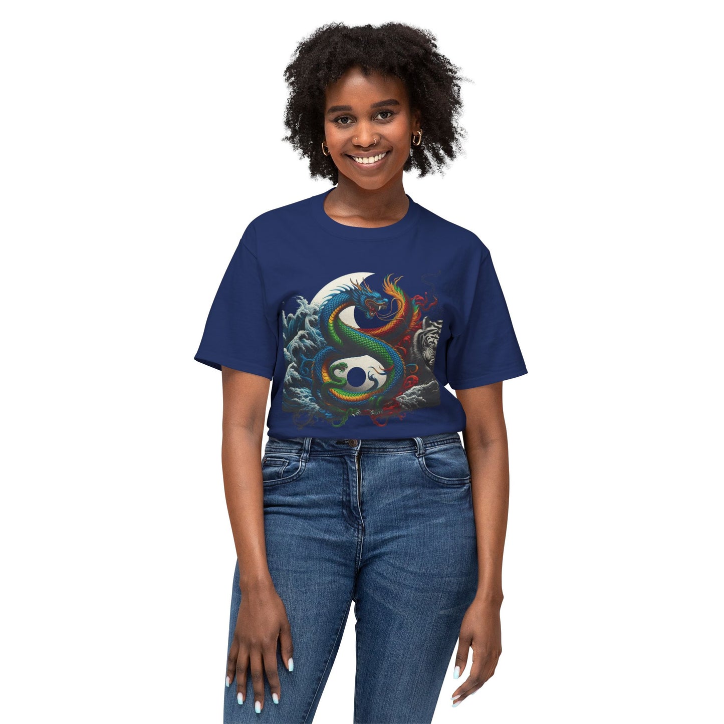 Unisex HD Cotton™ T-shirt Yin Yang Graphic Design