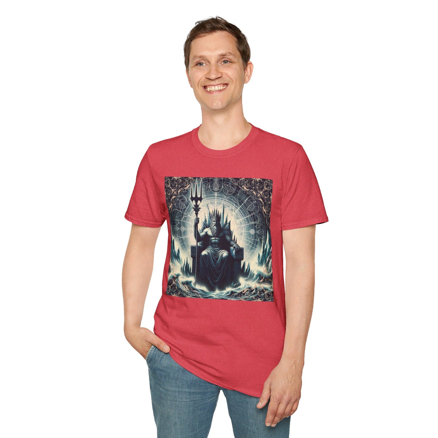 Unisex Softstyle Poseidon Graphic Design T-Shirt