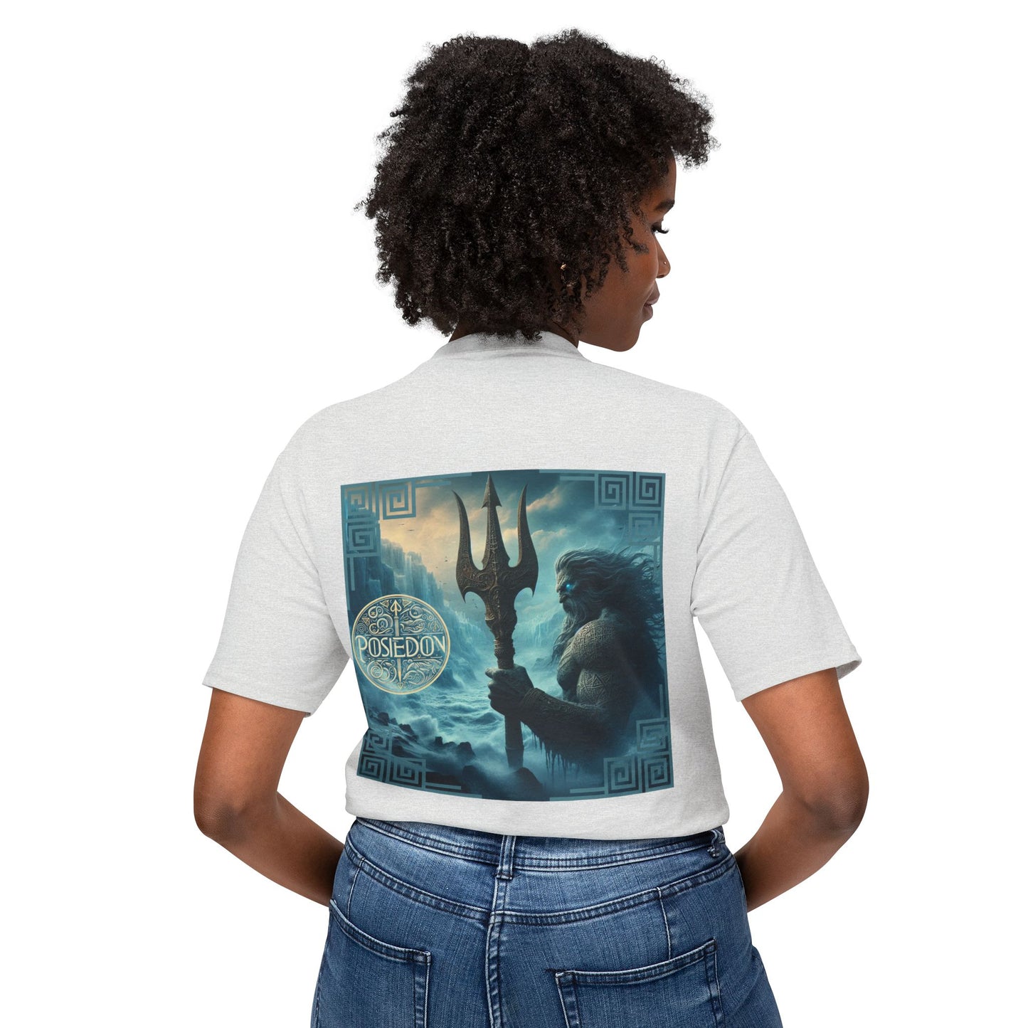 Unisex HD Cotton™ T-shirt Poseidon Graphic Design