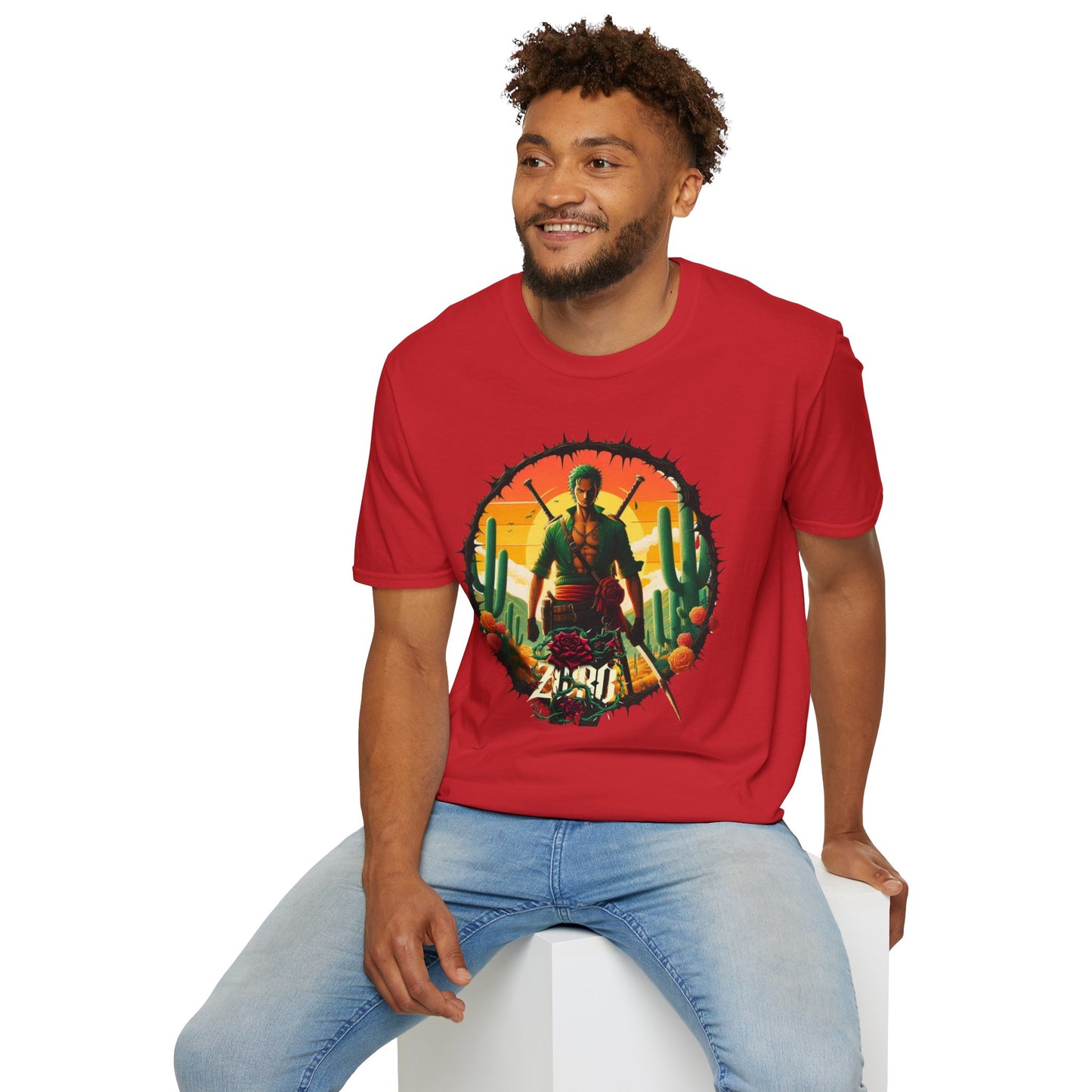 Unisex Softstyle T-Shirt Zoro Graphic Design