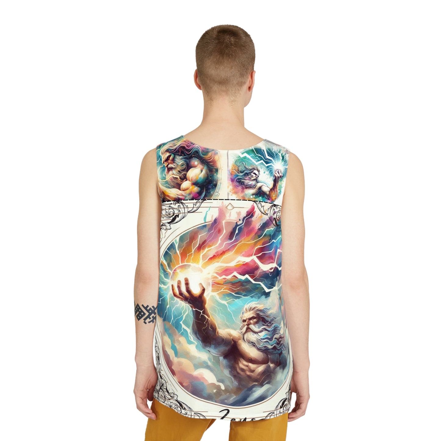 Men's Tank (AOP) Zeus Graphic Design