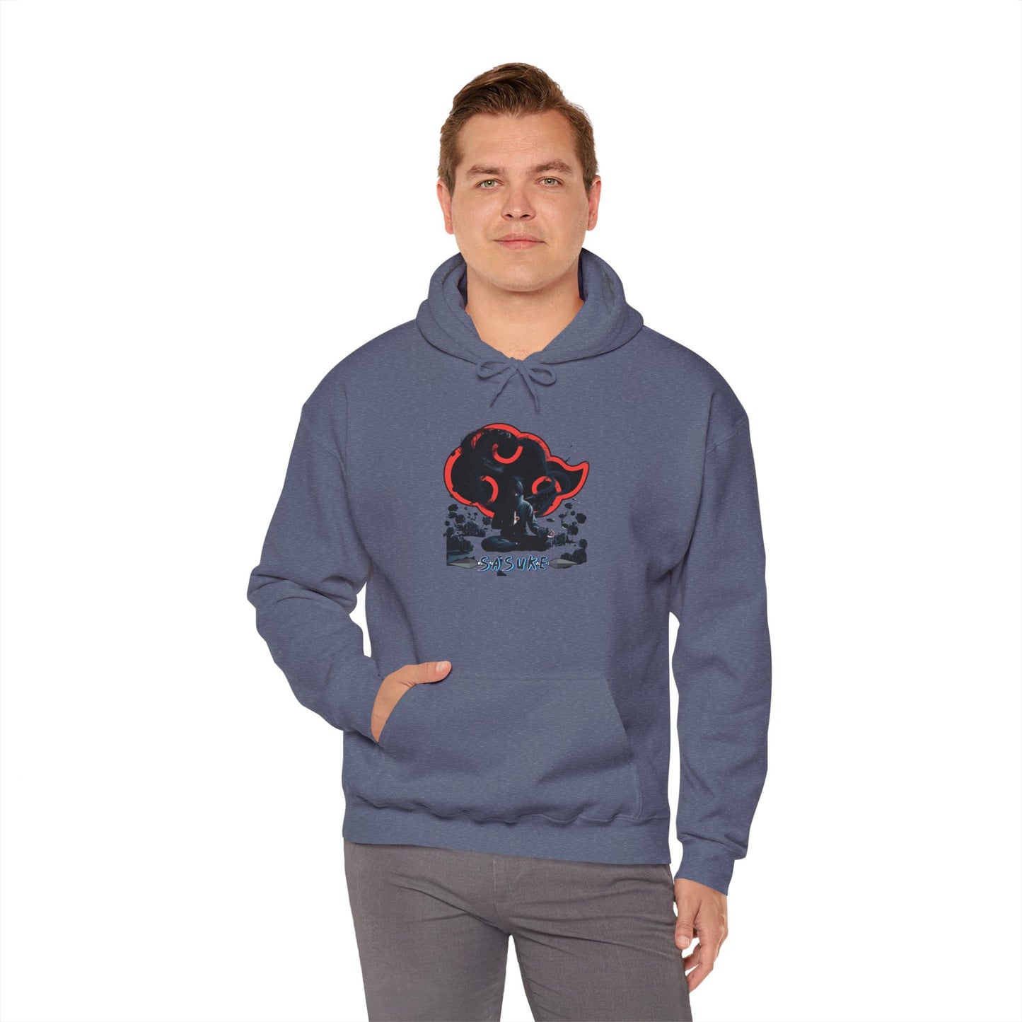 Unisex Heavy Blend™ Hooded Sweatshirt Sasuke Graphic Design