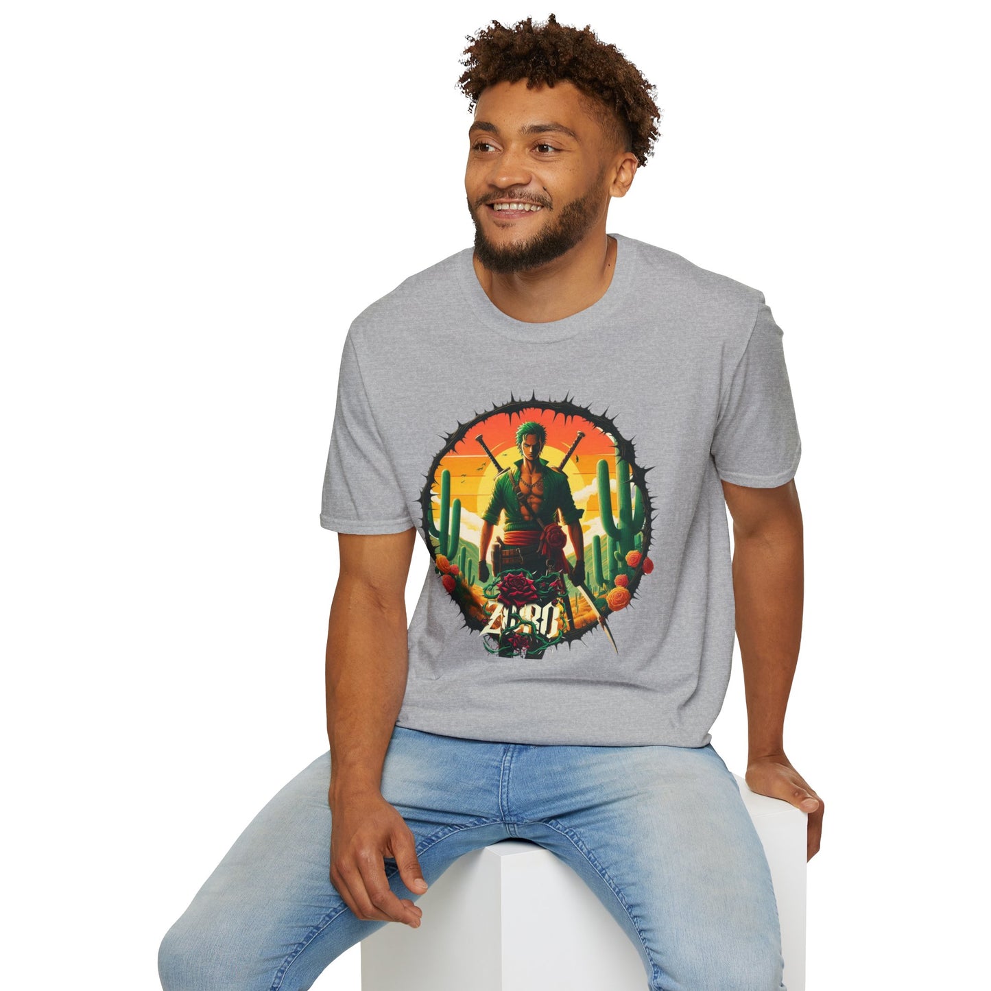 Unisex Softstyle T-Shirt Zoro Graphic Design