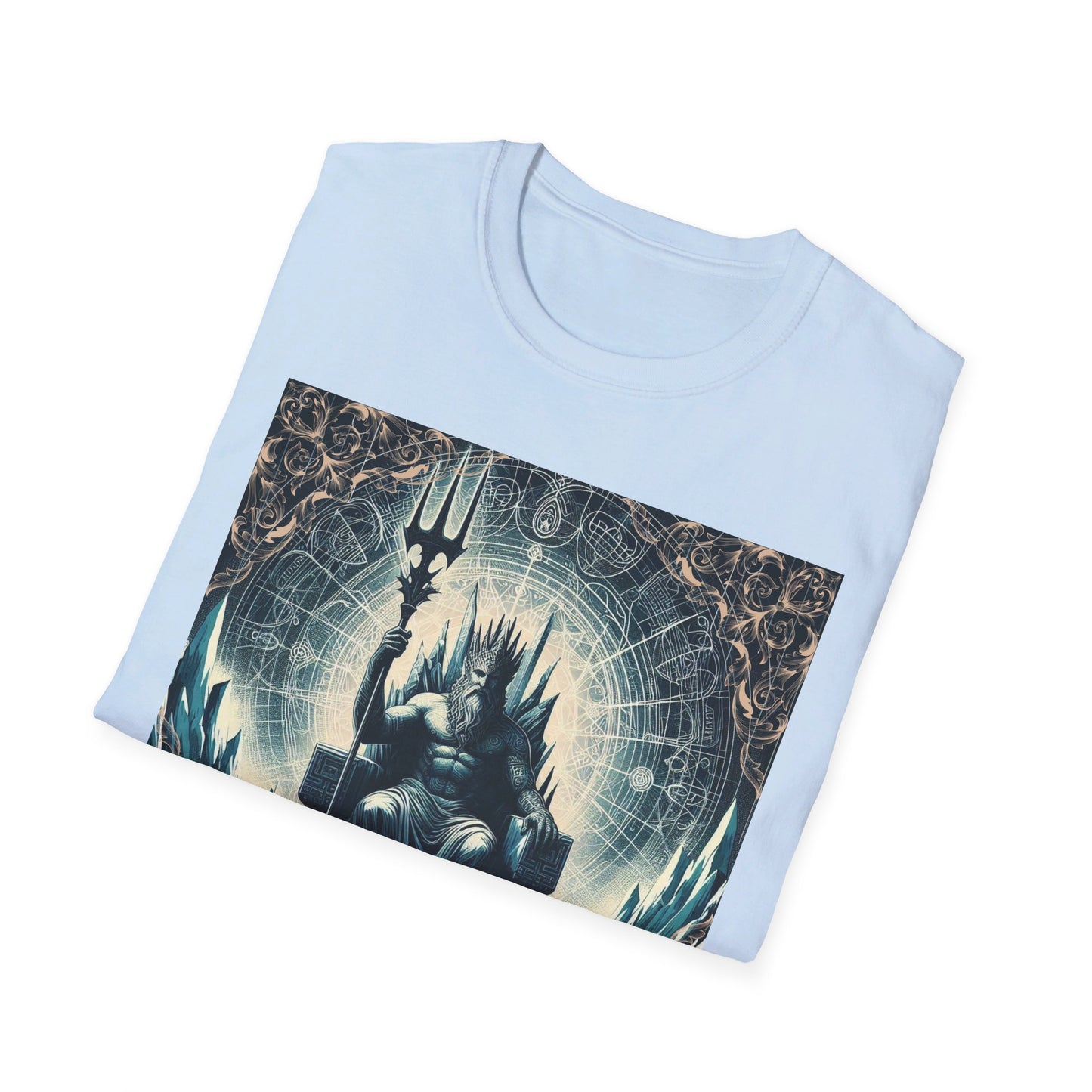 Unisex Softstyle Poseidon Graphic Design T-Shirt