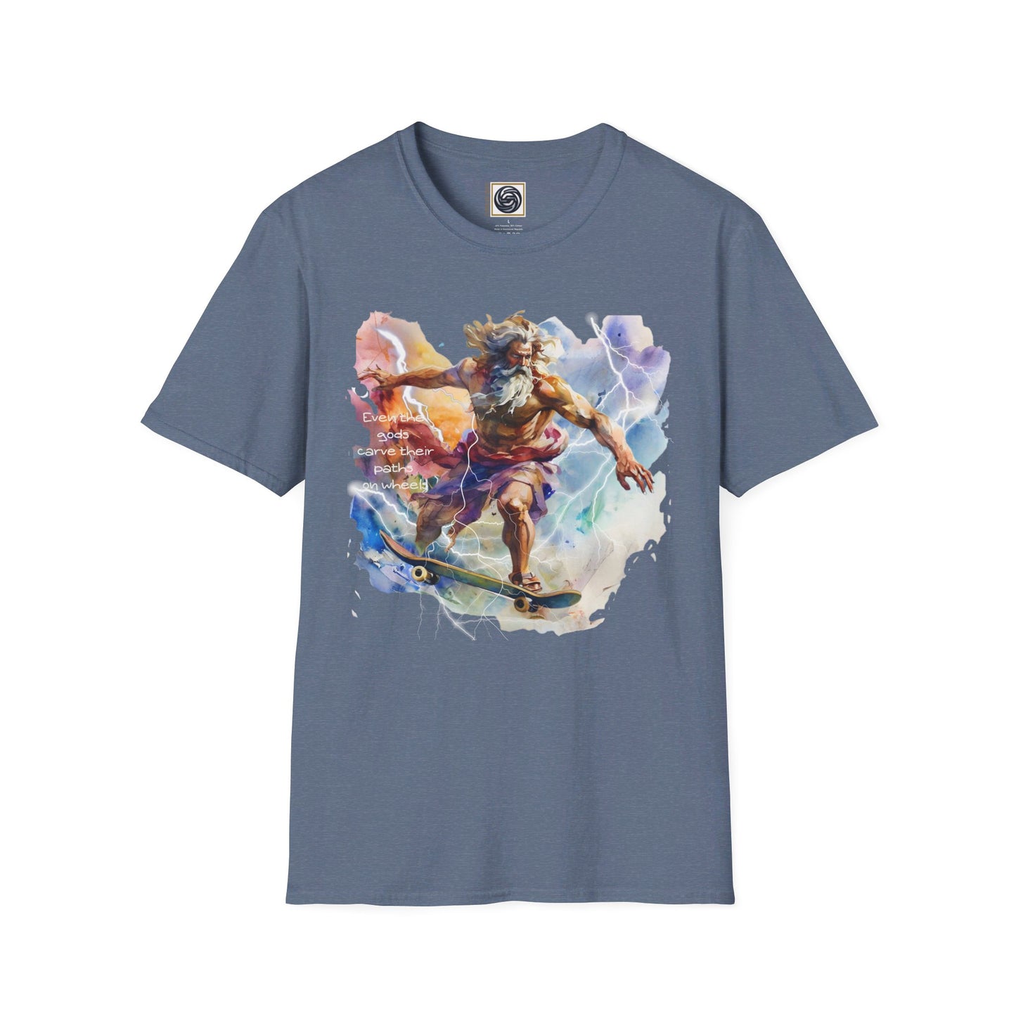 Unisex Softstyle T-Shirt Zeus Graphic Design